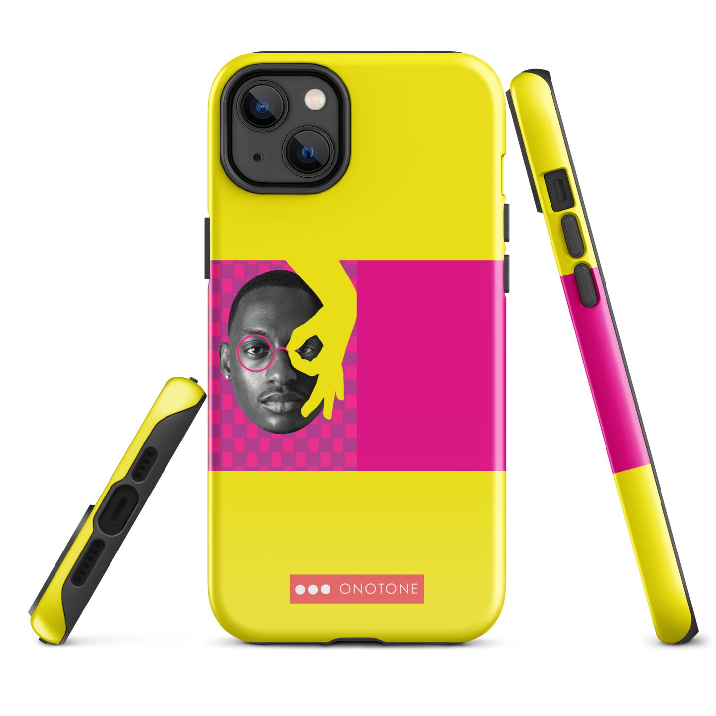 Dual Layer yellow modern iPhone® Case