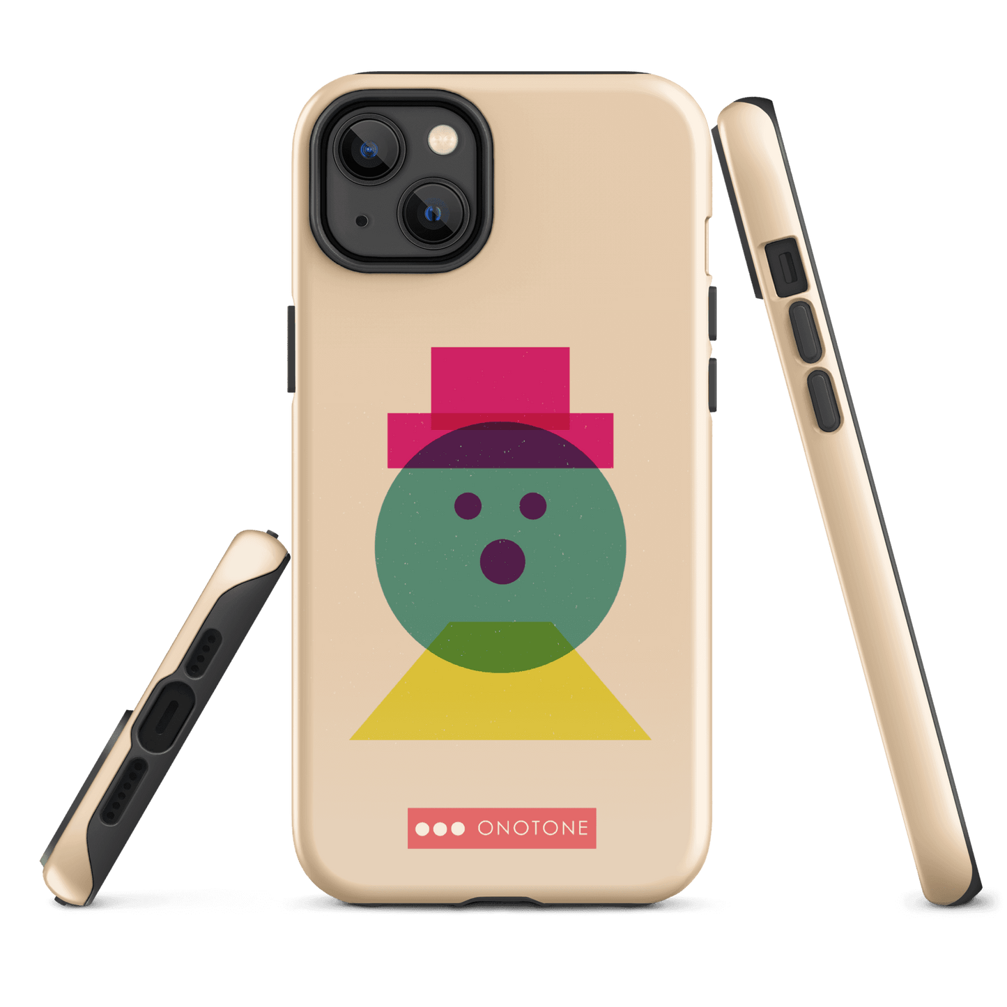 Dual Layer beige modern iPhone® Case ( MD-3129)