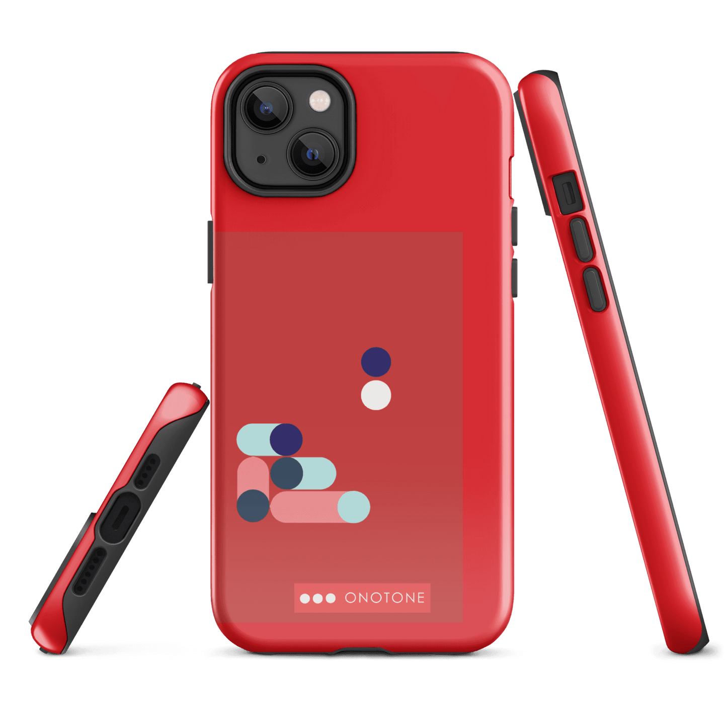 Dual Layer red modern iPhone® Case ( MD-3409)