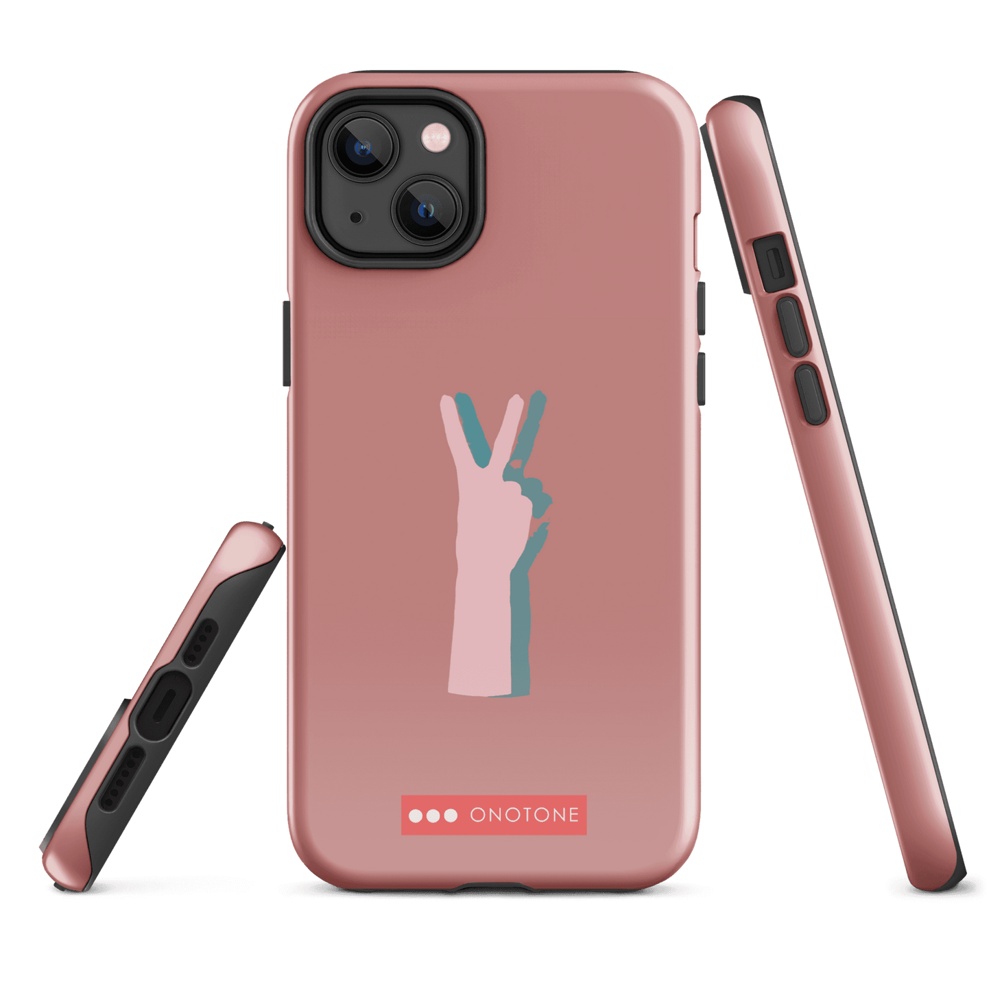 Dual Layer peace out modern iPhone® Case ( MD-1505)