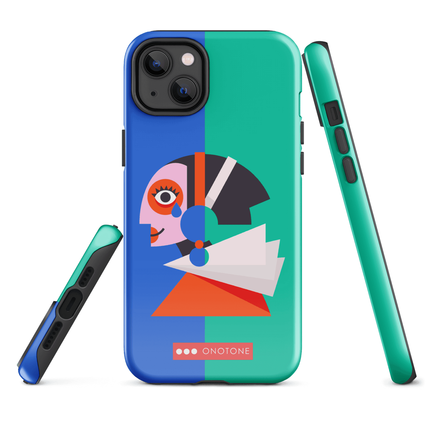 Dual Layer green modern iPhone® Case ( MD-1617)