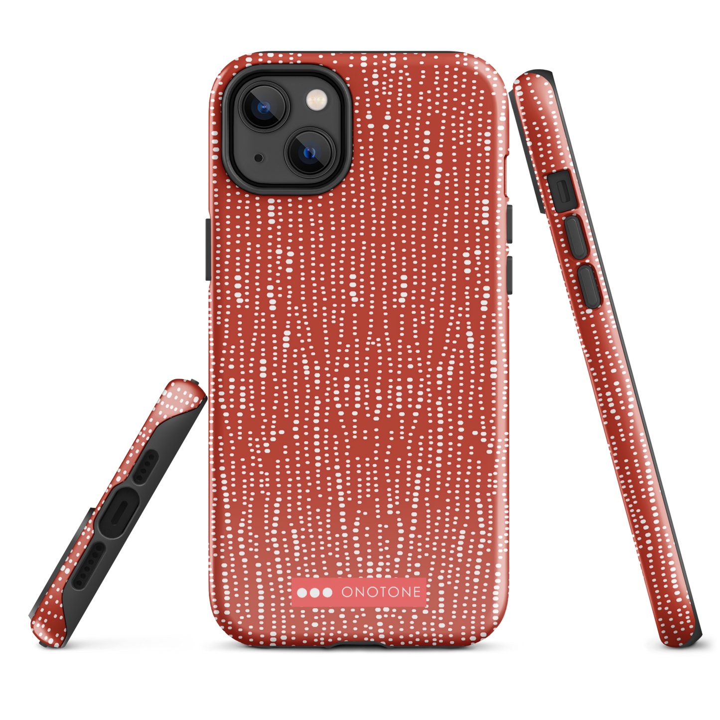 Japanese design indigo iPhone® Case with dotted patterns