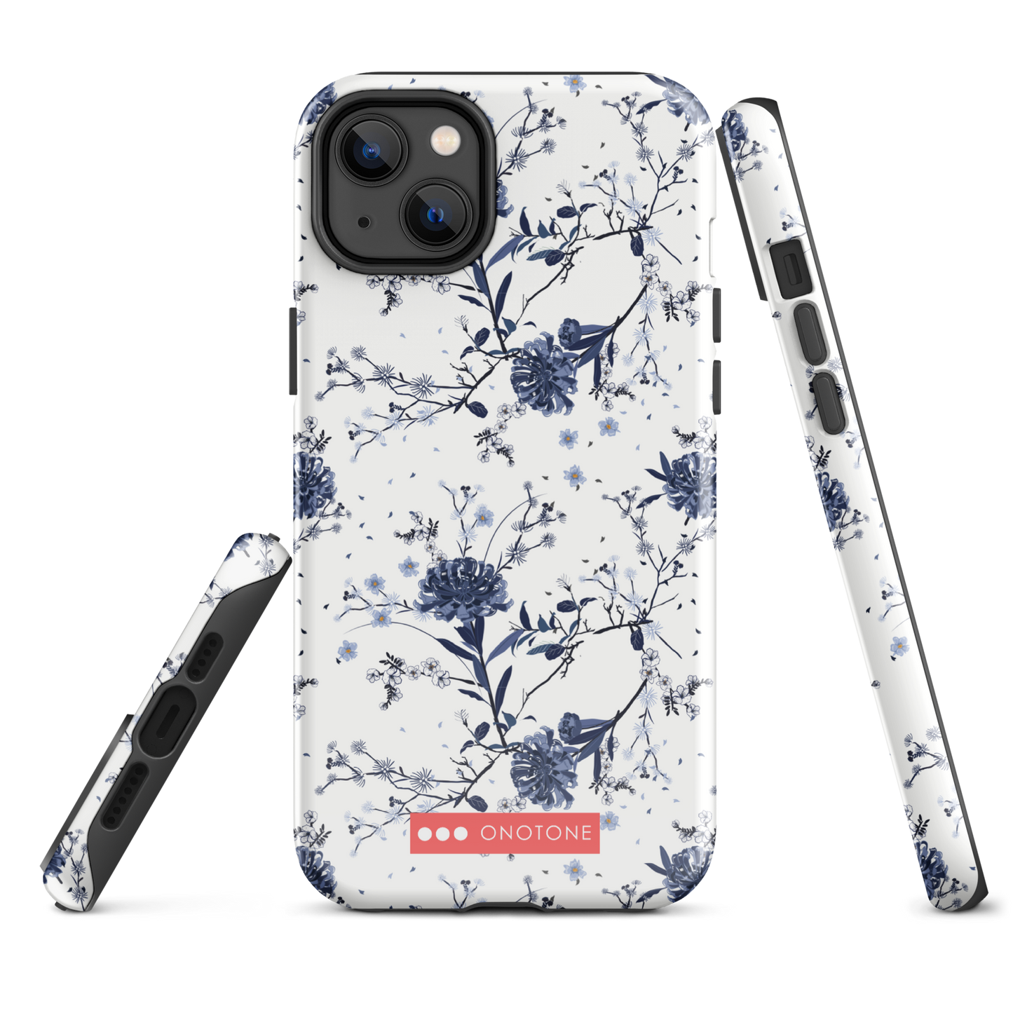 Japanese design indigo iPhone® Case with patterns