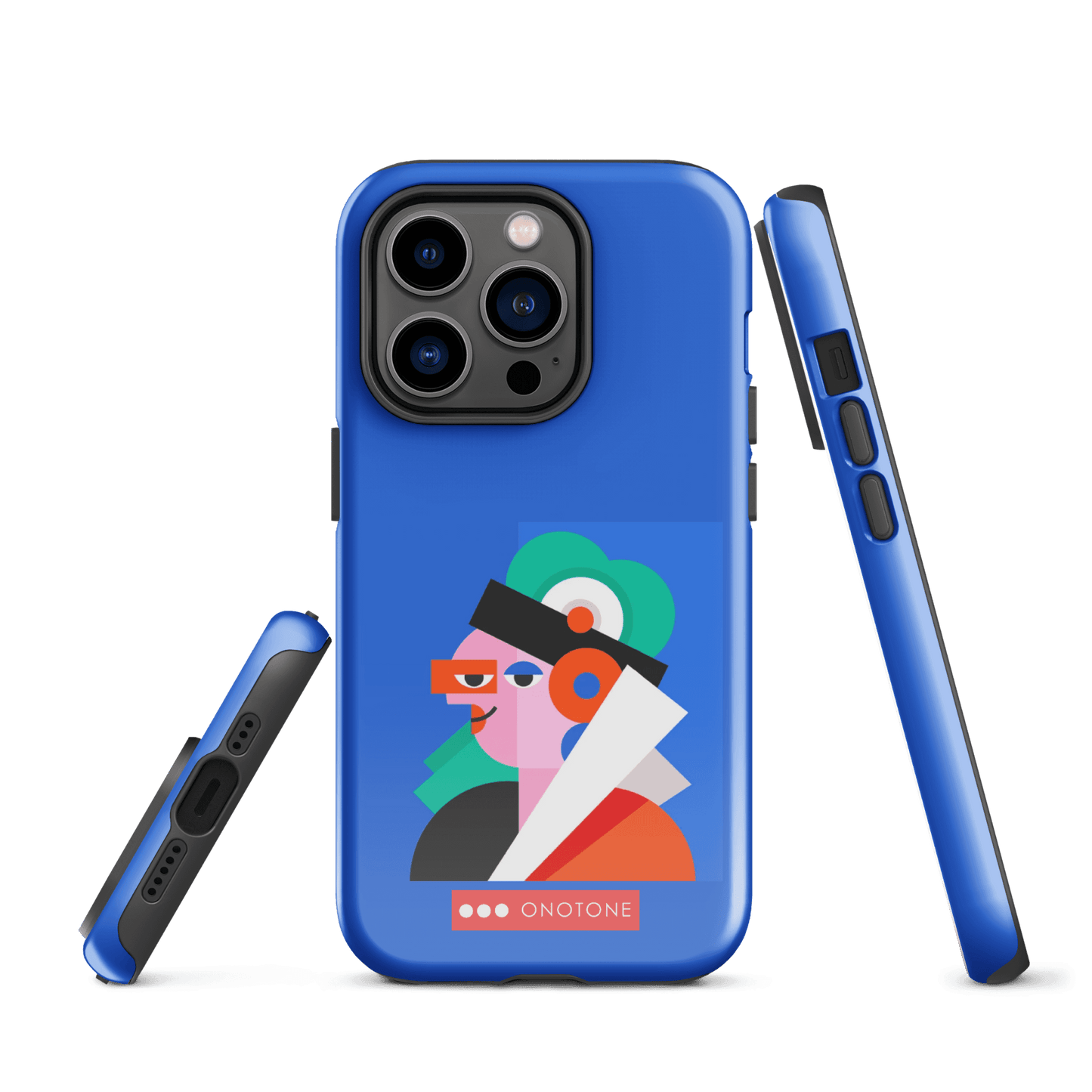 Dual Layer blue modern iPhone® Case ( MD-4071)