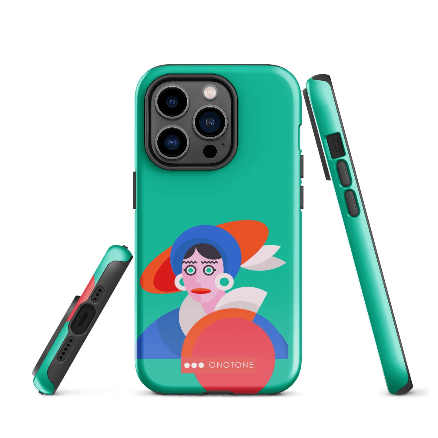 Dual Layer green modern iPhone® Case ( MD-3689)