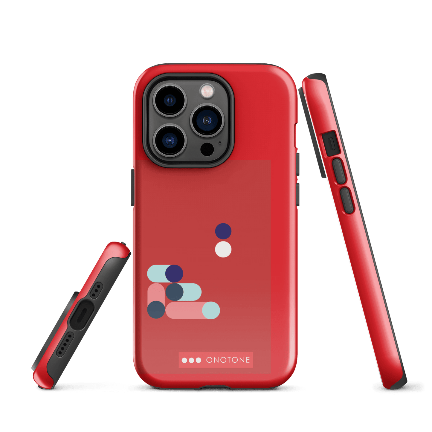 Dual Layer red modern iPhone® Case ( MD-3409)