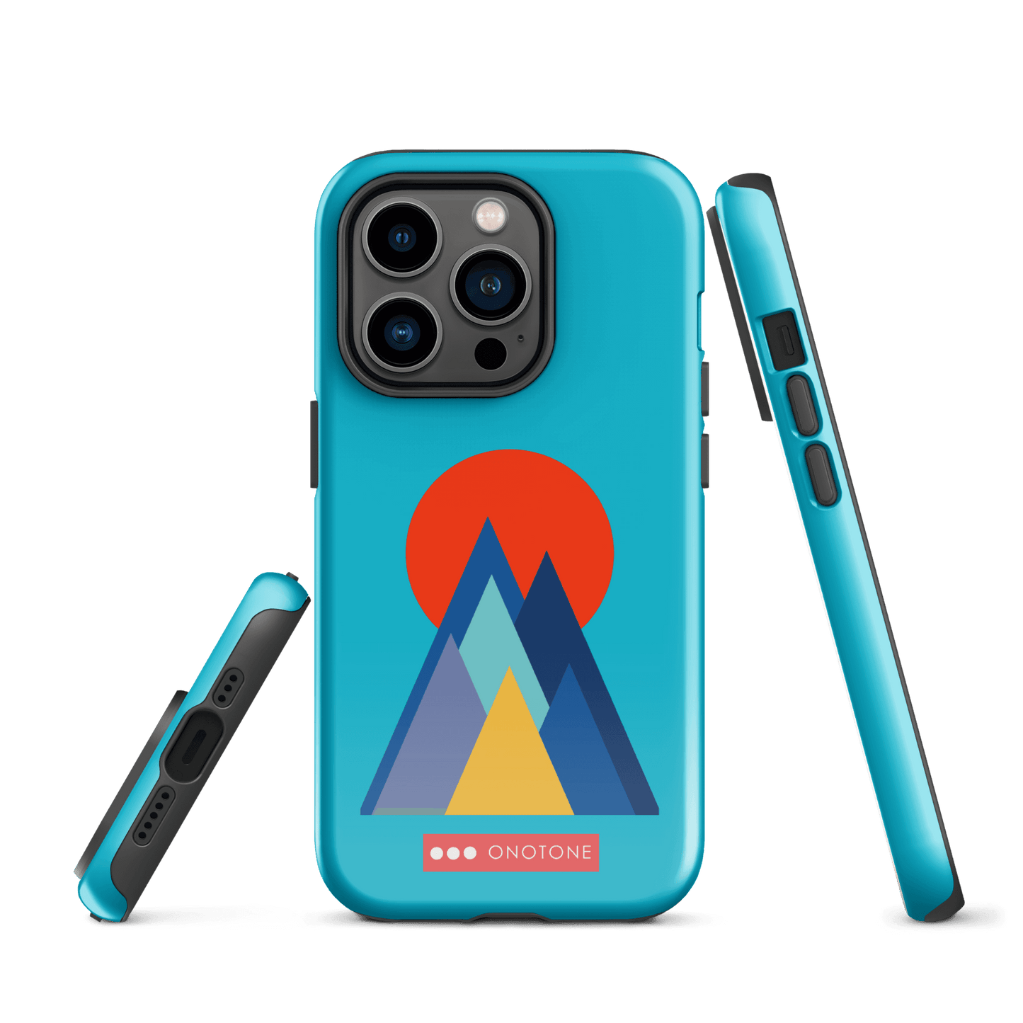 Dual Layer blue modern iPhone® Case ( MD-2737)