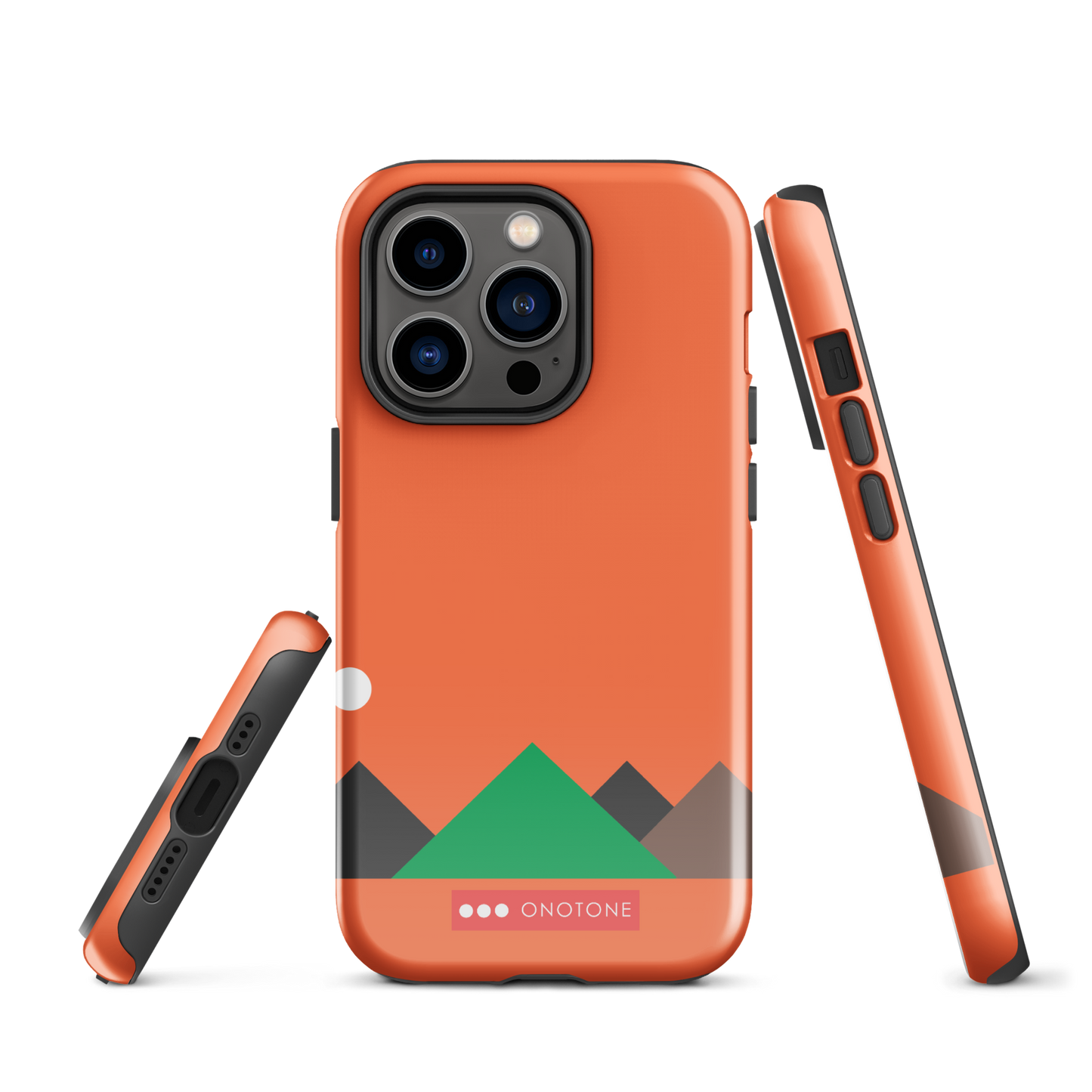 Dual Layer red modern iPhone® Case