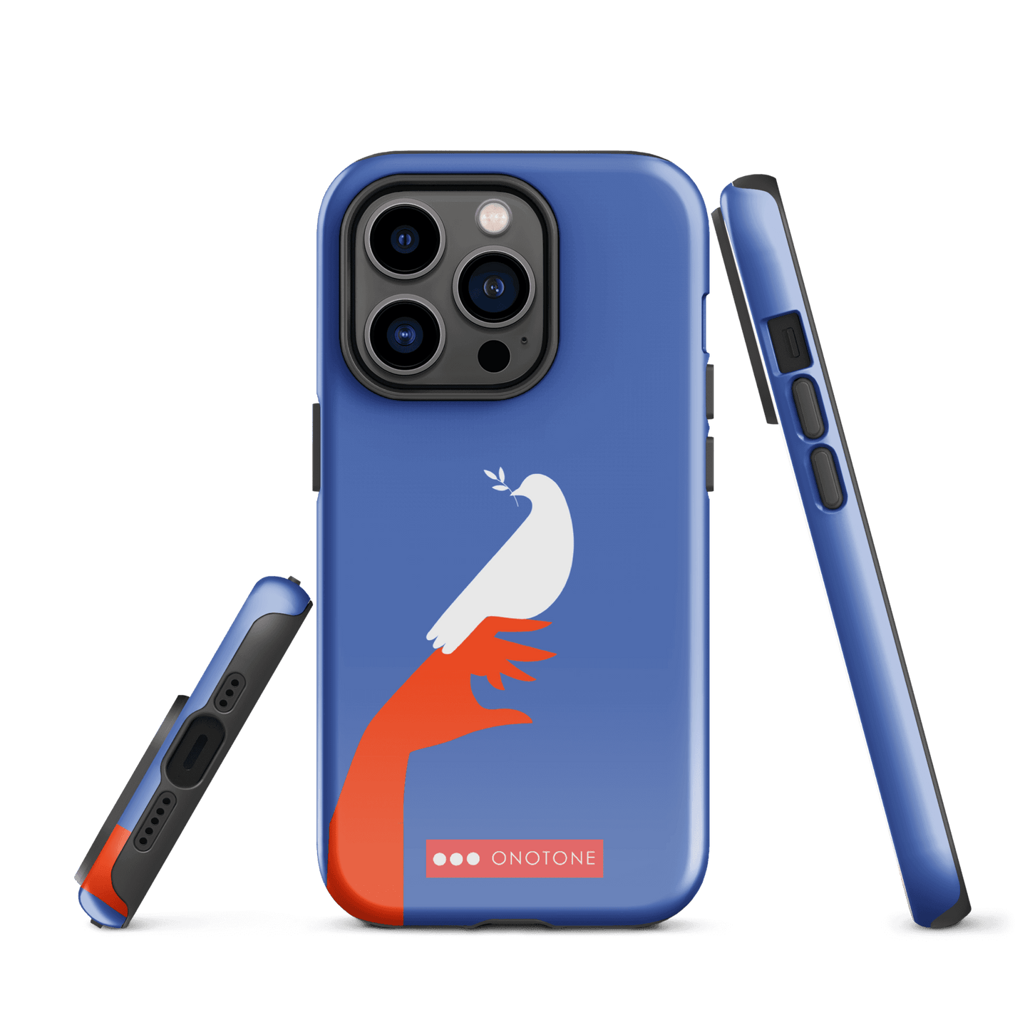 Dual Layer blue modern iPhone® Case ( MD-1673)