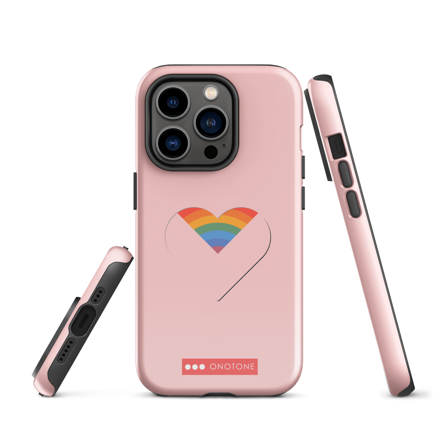 Dual Layer rainbow modern iPhone® Case