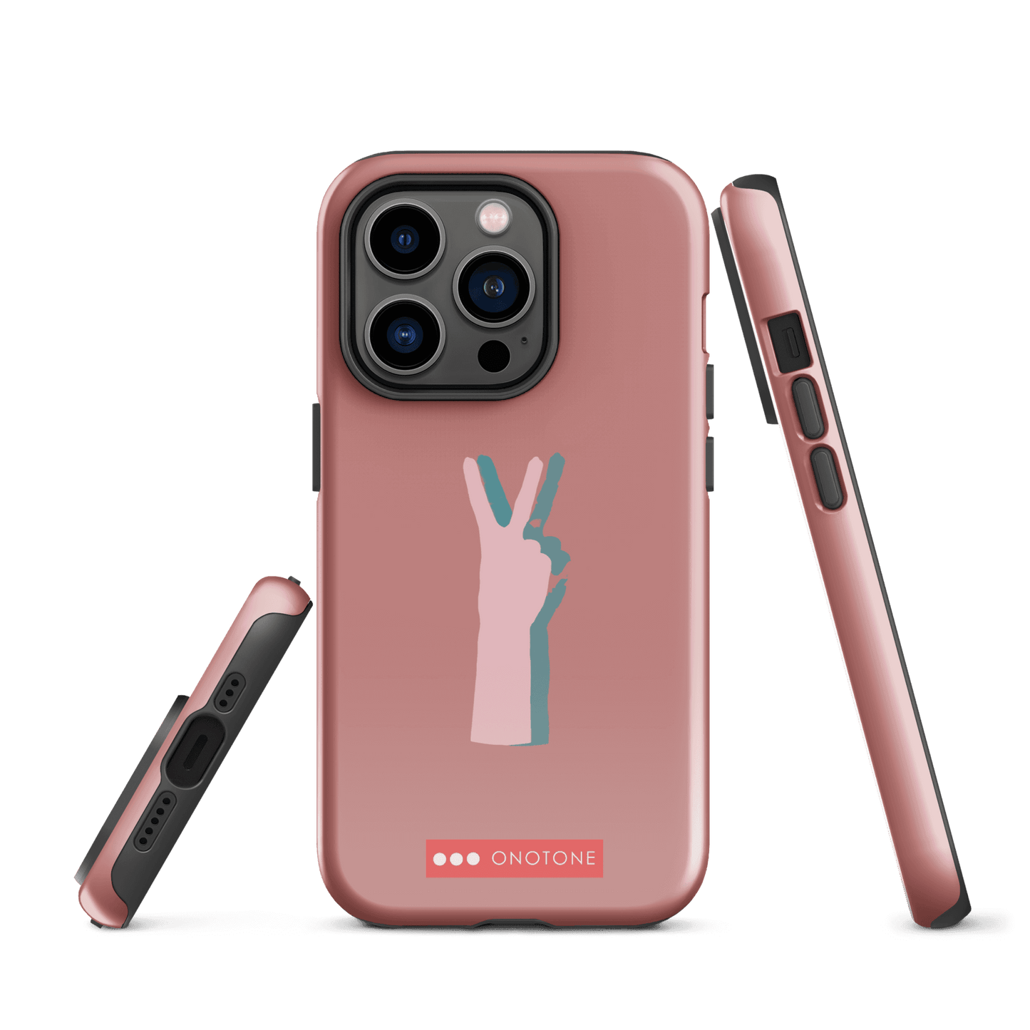 Dual Layer peace out modern iPhone® Case ( MD-1505)