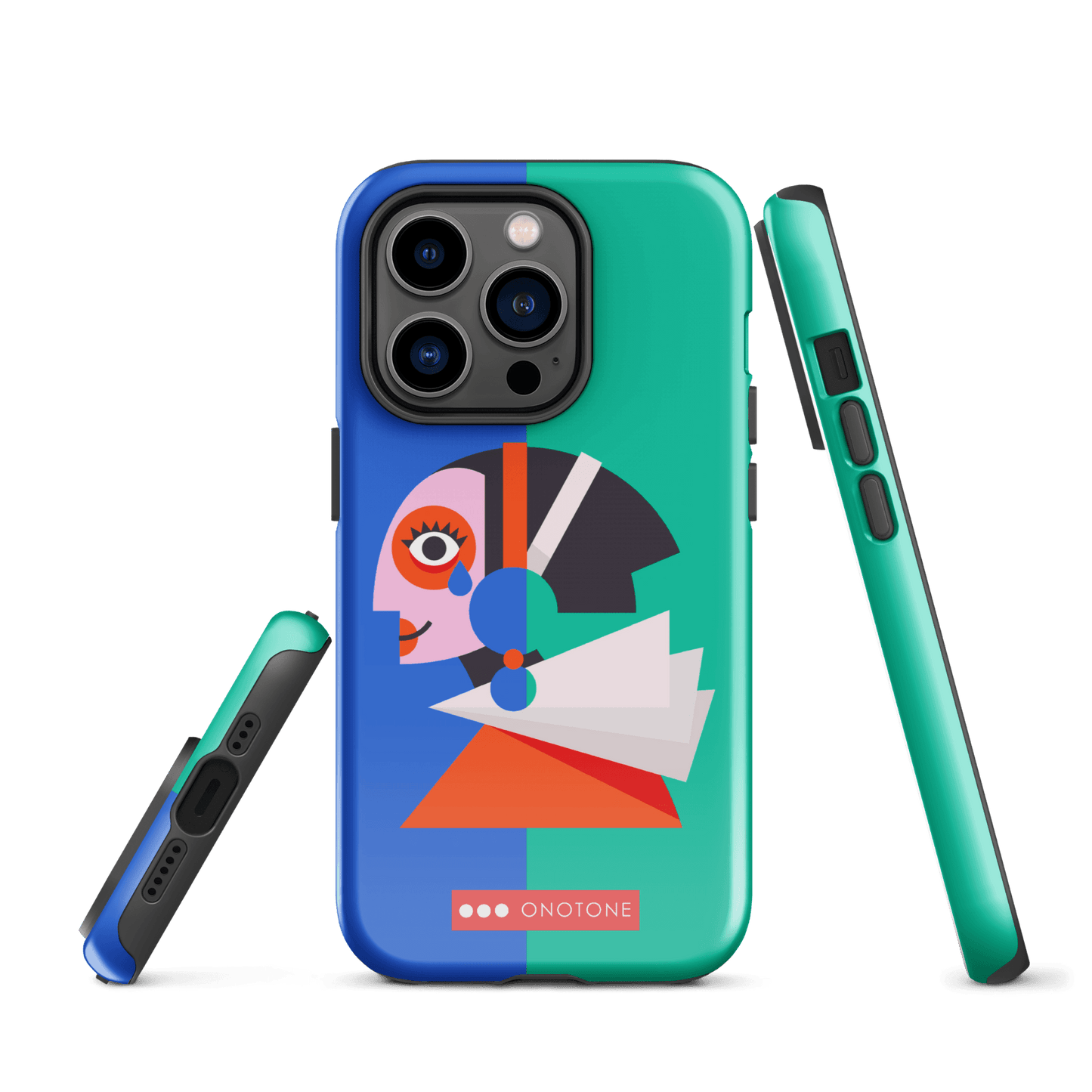 Dual Layer green modern iPhone® Case ( MD-1617)
