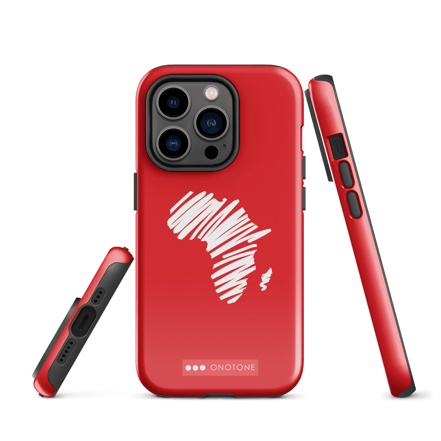 Dual Layer Africa modern red iPhone® Case ( MD-1393)