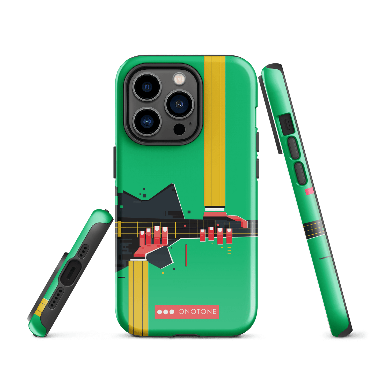 Dual Layer green modern iPhone® Case ( MD-1057)