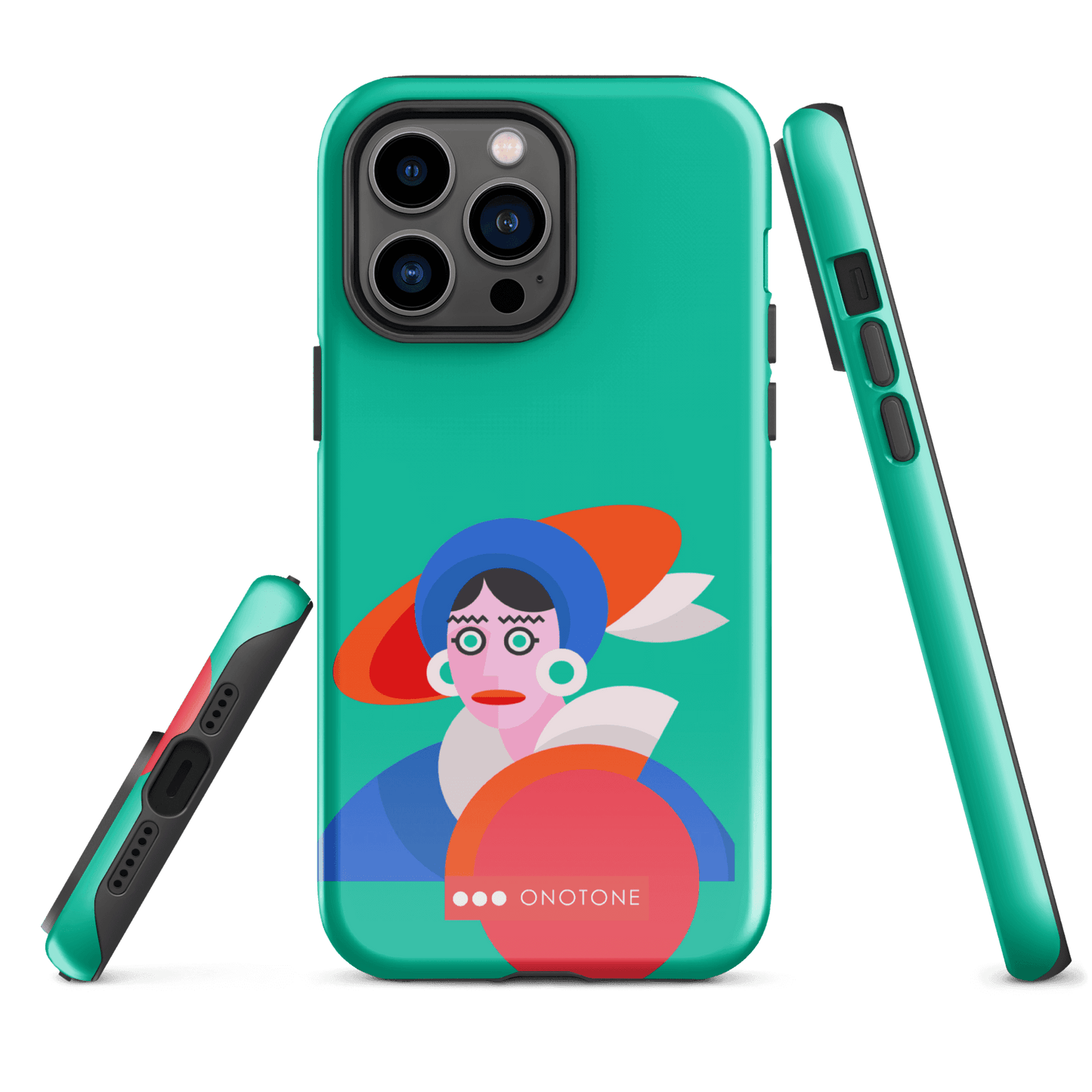 Dual Layer green modern iPhone® Case ( MD-3689)