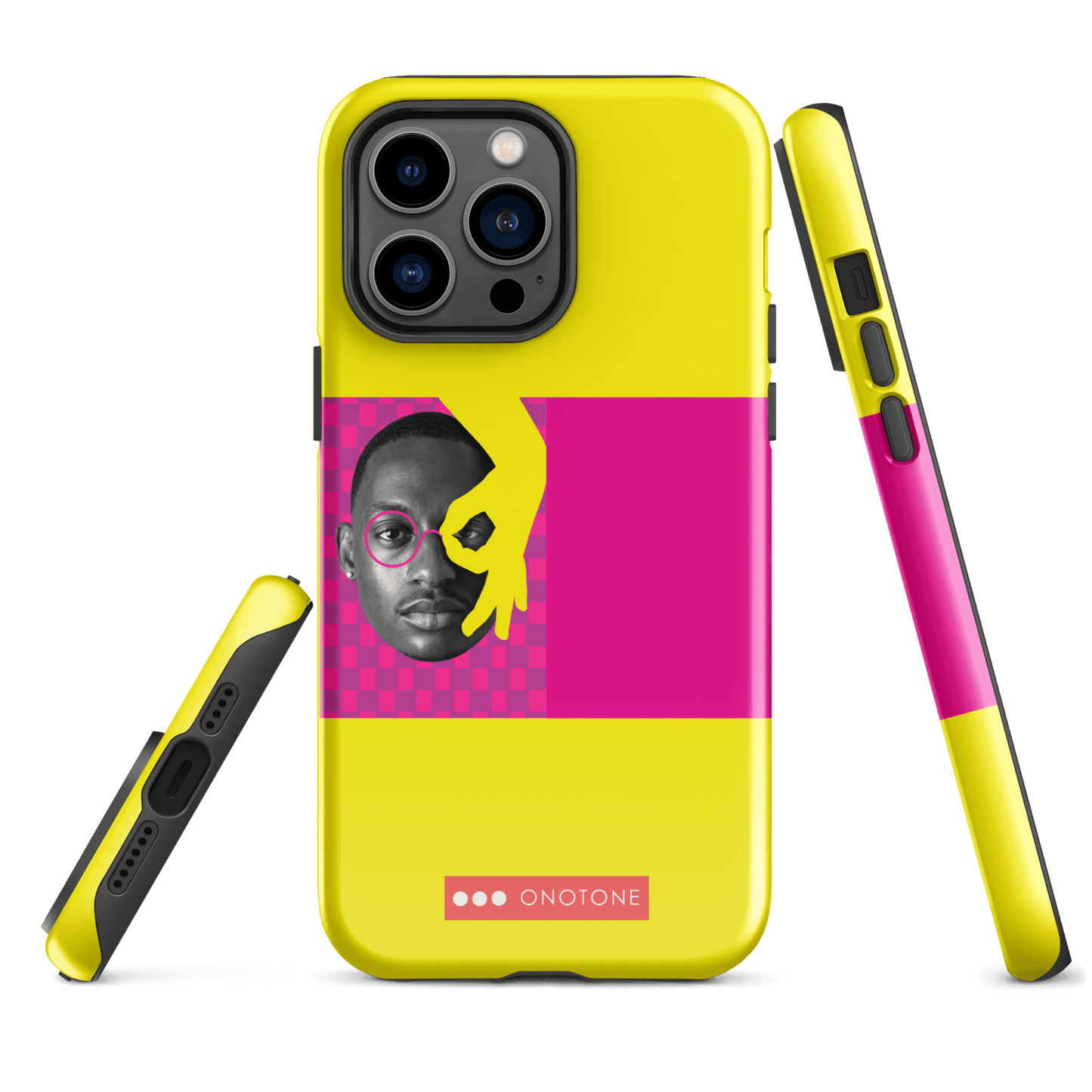Dual Layer yellow modern iPhone® Case ( MD-3913)