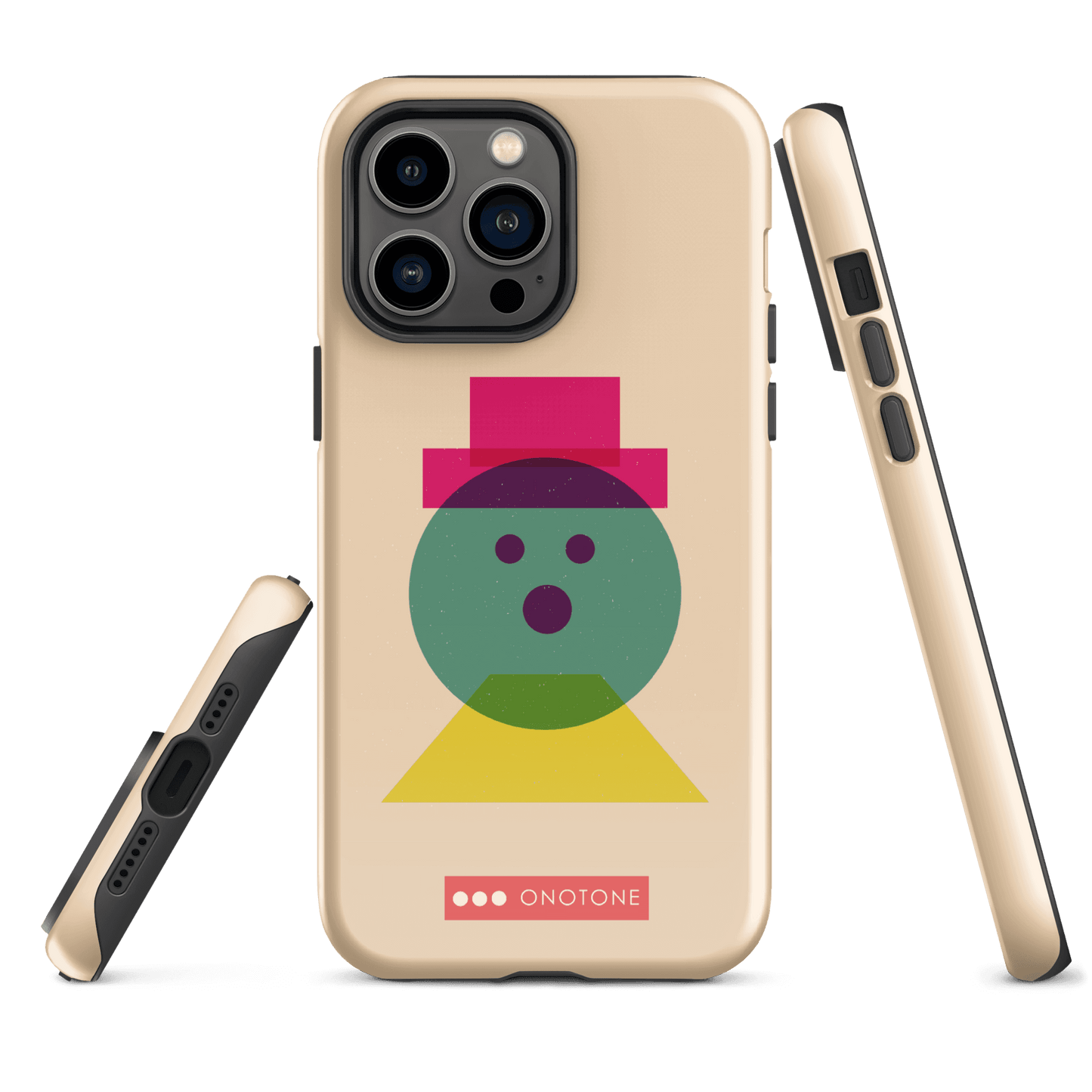Dual Layer beige modern iPhone® Case ( MD-3129)