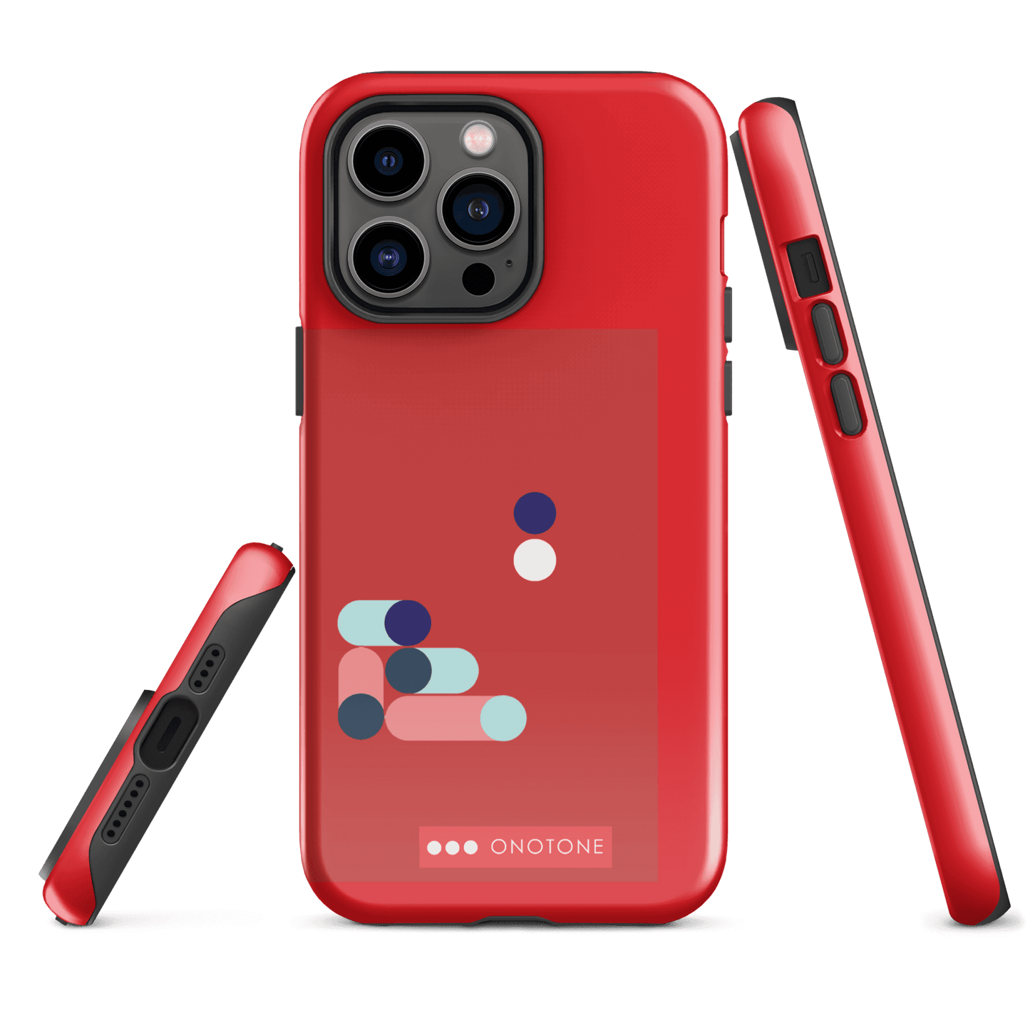 Dual Layer red modern iPhone® Case ( MD-3409)