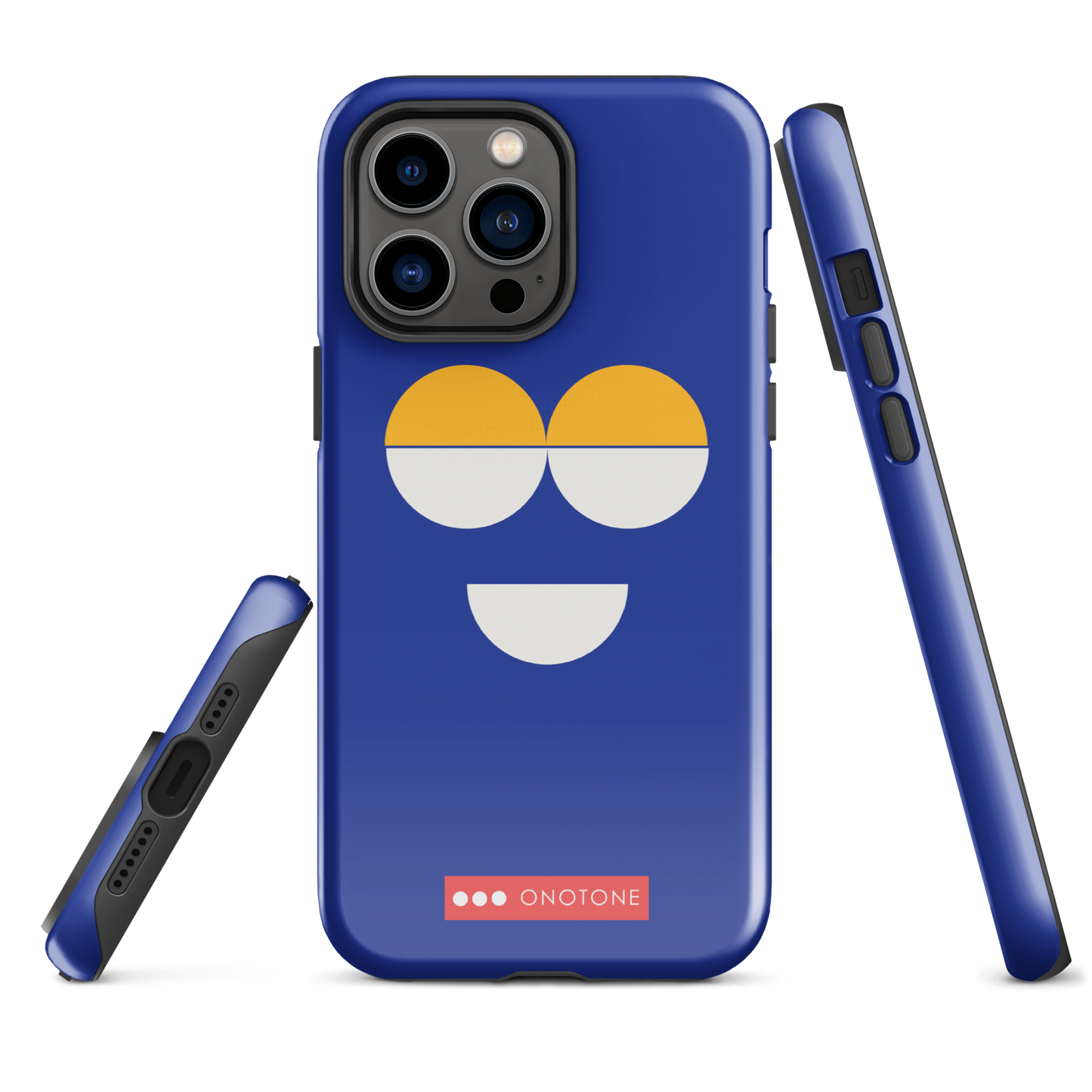 Dual Layer blue modern iPhone® Case
