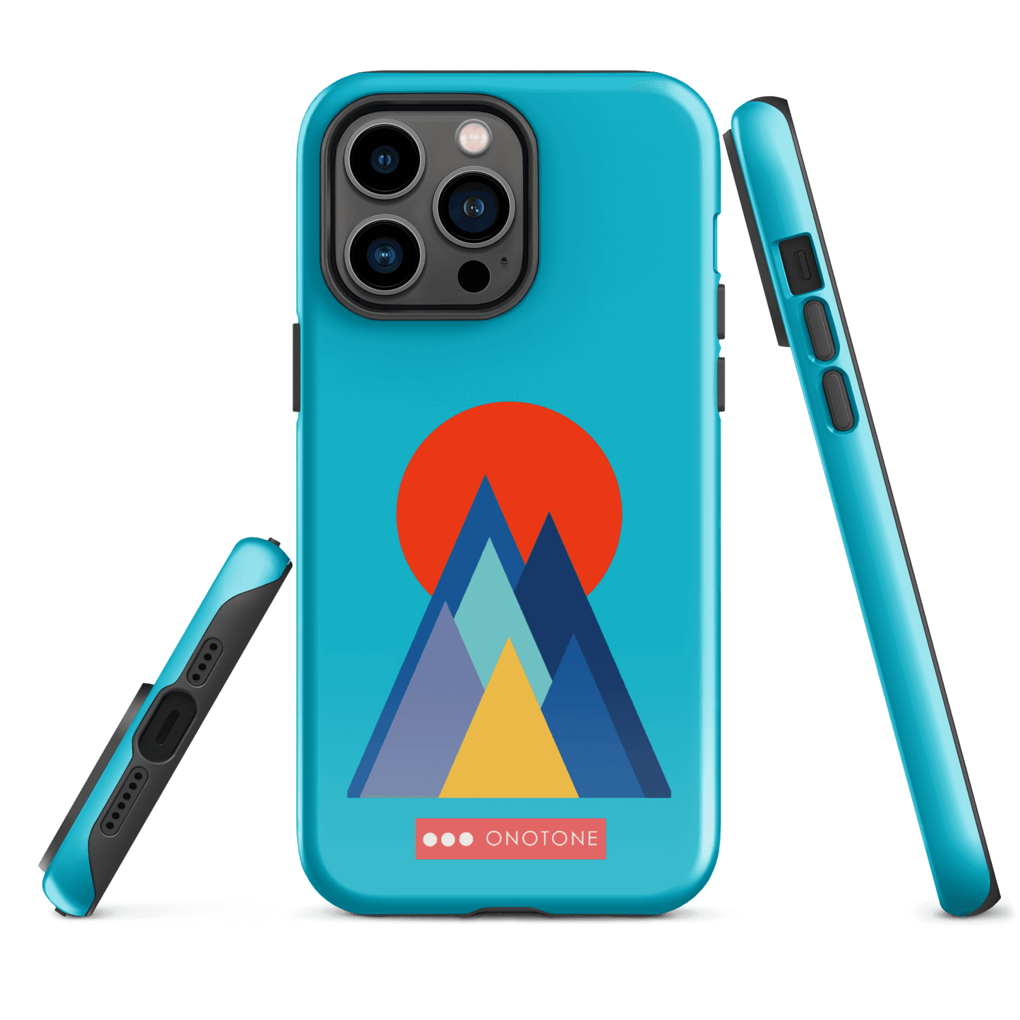 Dual Layer blue modern iPhone® Case ( MD-2737)