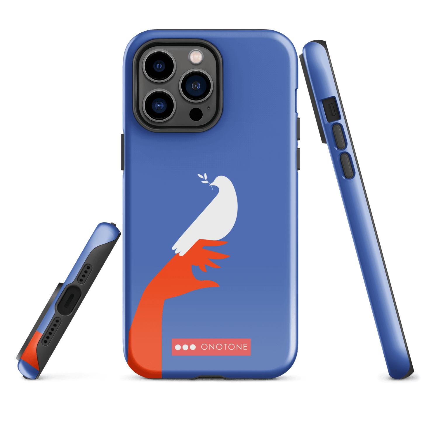 Dual Layer blue modern iPhone® Case ( MD-1673)