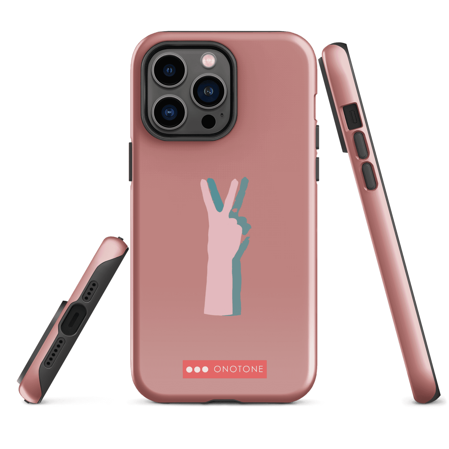 Dual Layer peace out modern iPhone® Case ( MD-1505)