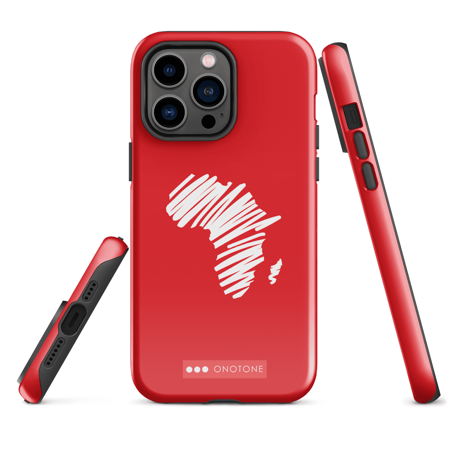 Dual Layer Africa modern red iPhone® Case ( MD-1393)
