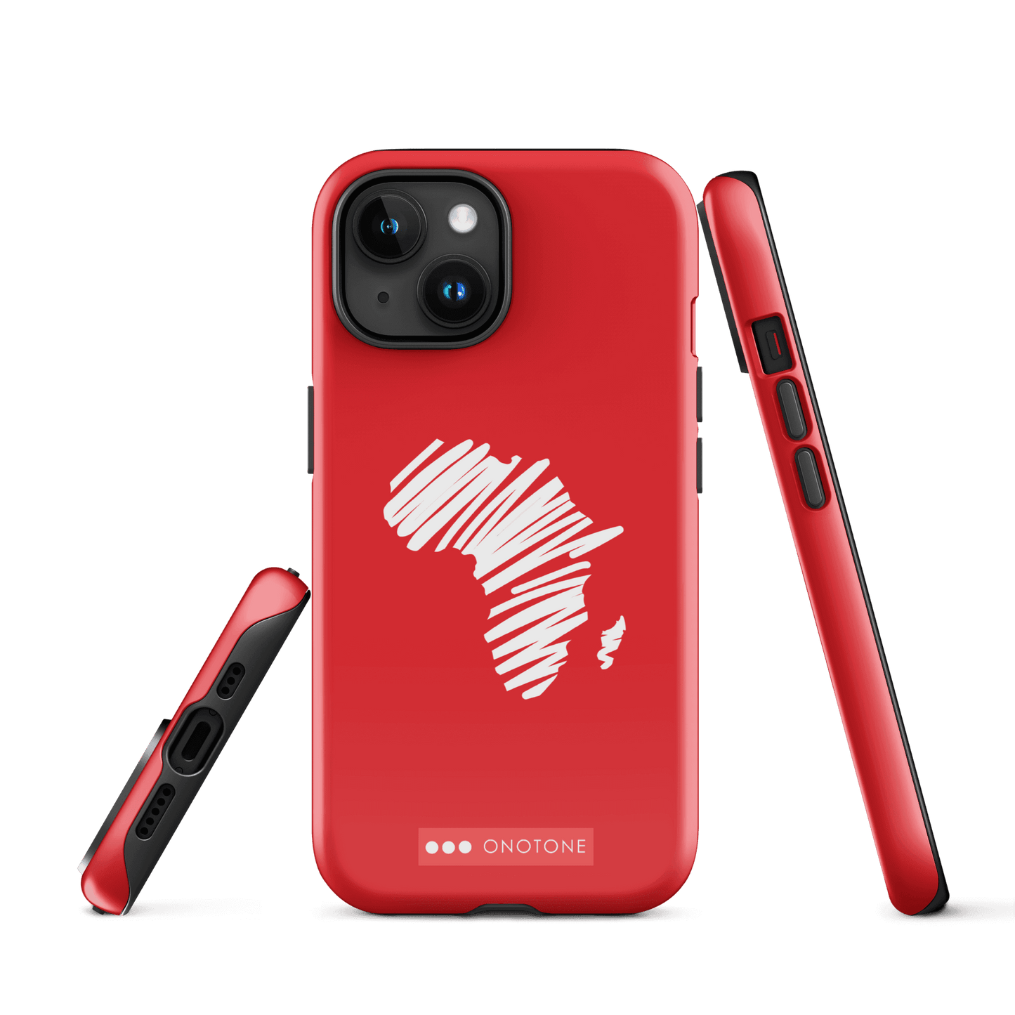 Dual Layer Africa modern red iPhone® Case