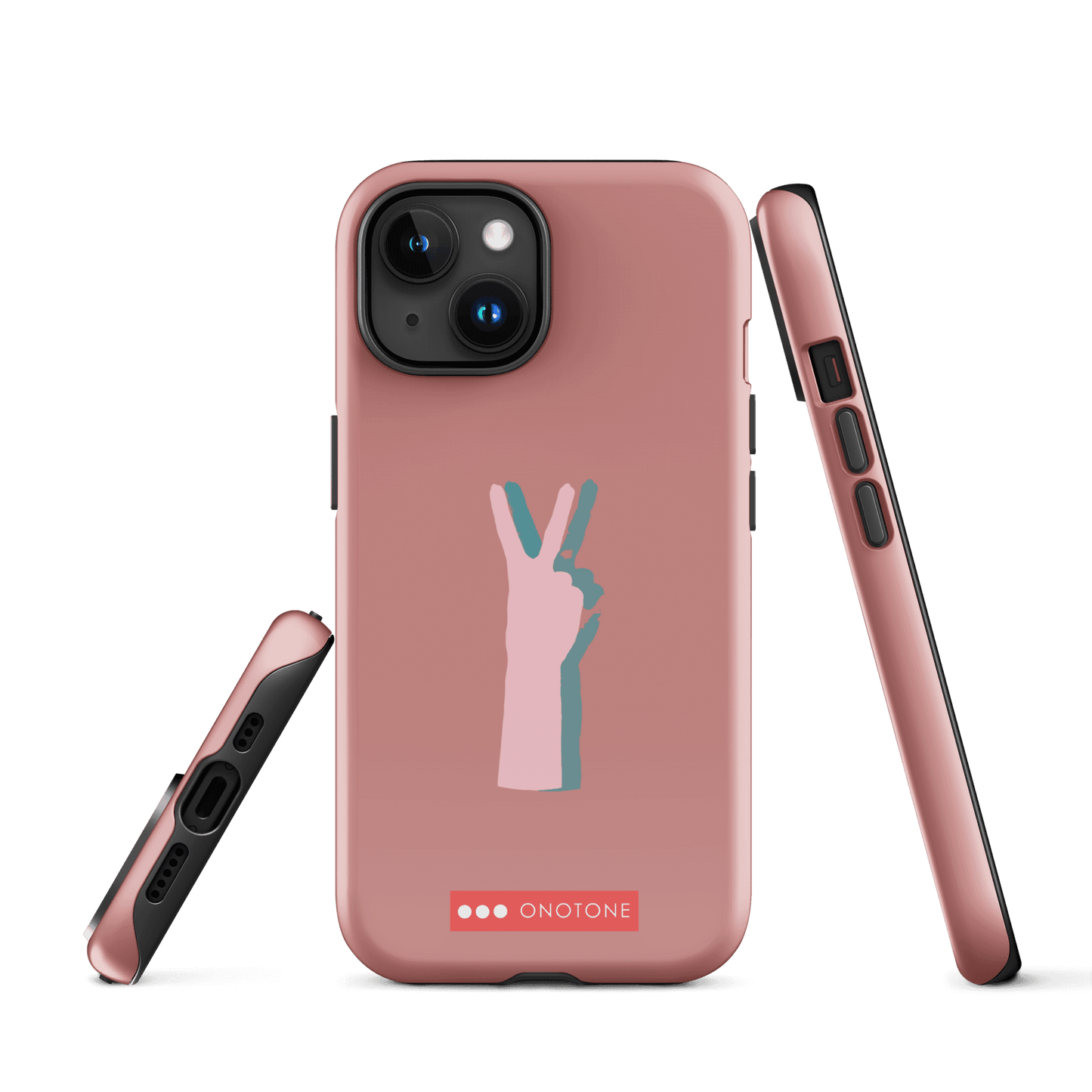 Dual Layer peace out modern iPhone® Case ( MD-1505)