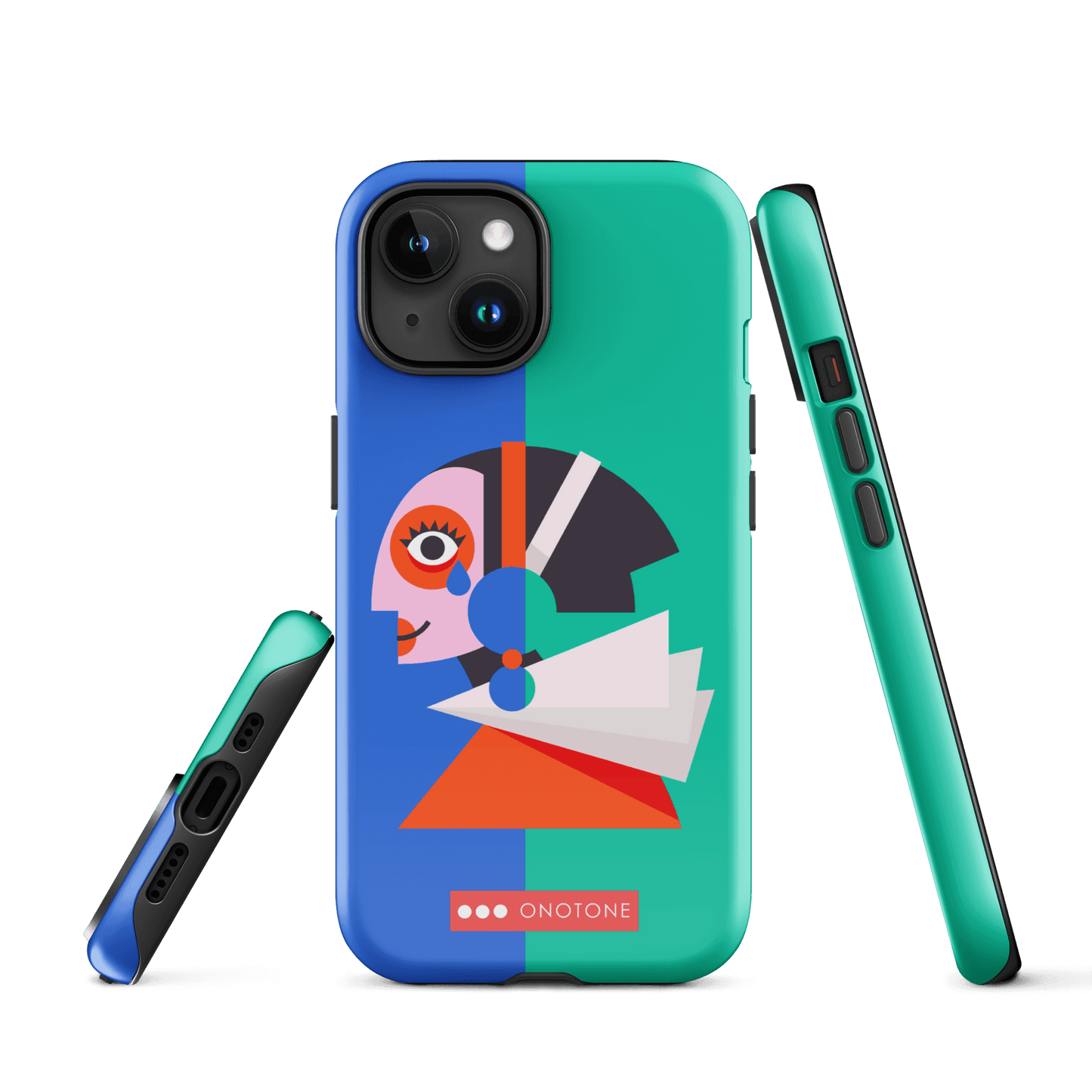 Dual Layer green modern iPhone® Case ( MD-1617)