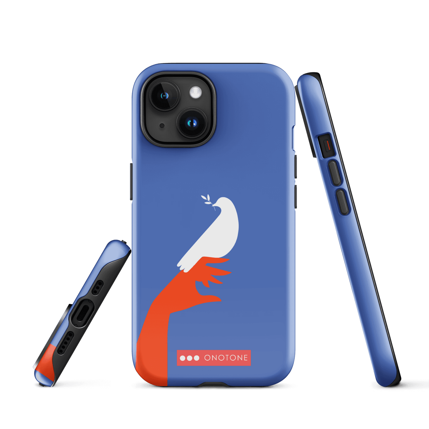 Dual Layer blue modern iPhone® Case ( MD-1673)
