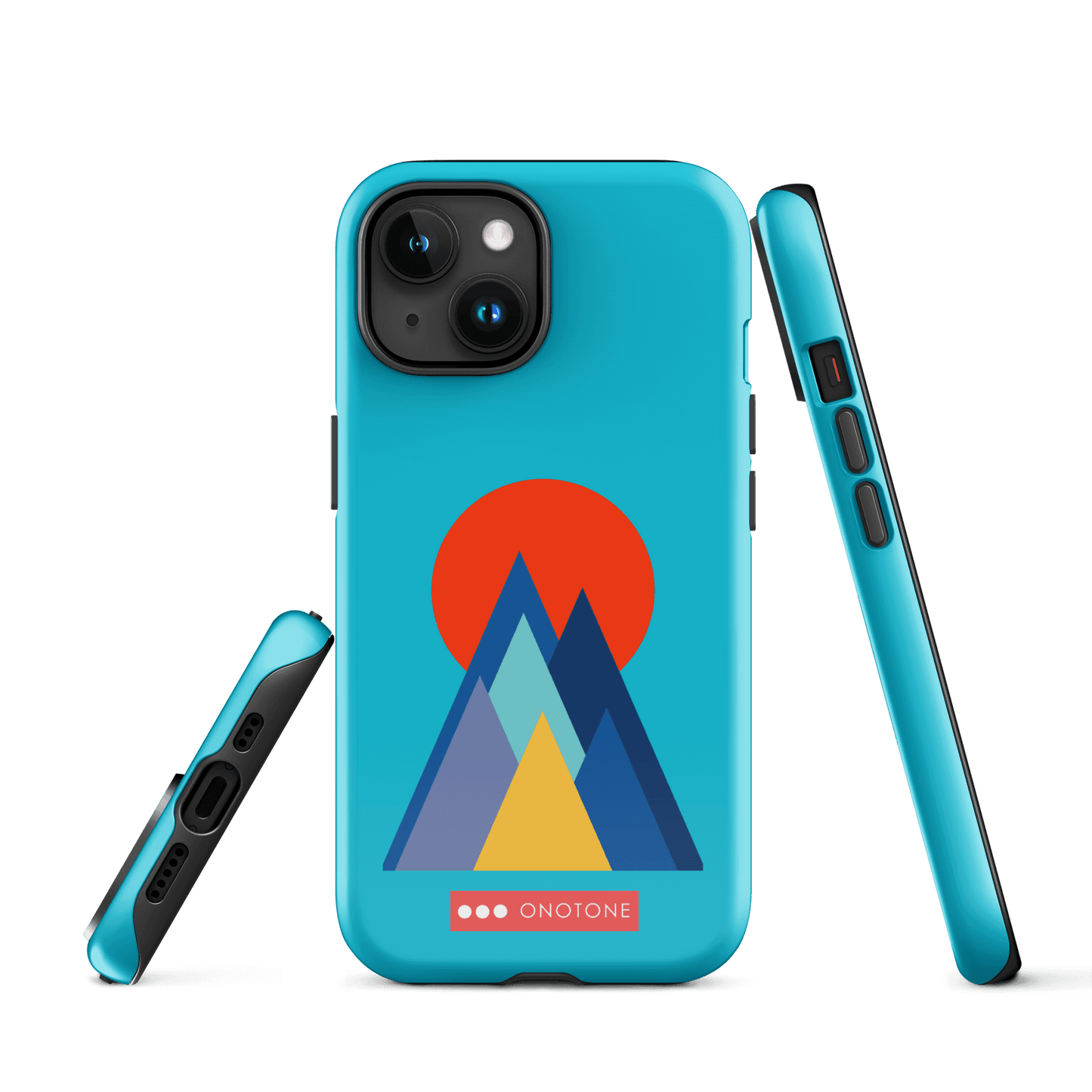 Dual Layer blue modern iPhone® Case ( MD-2737)