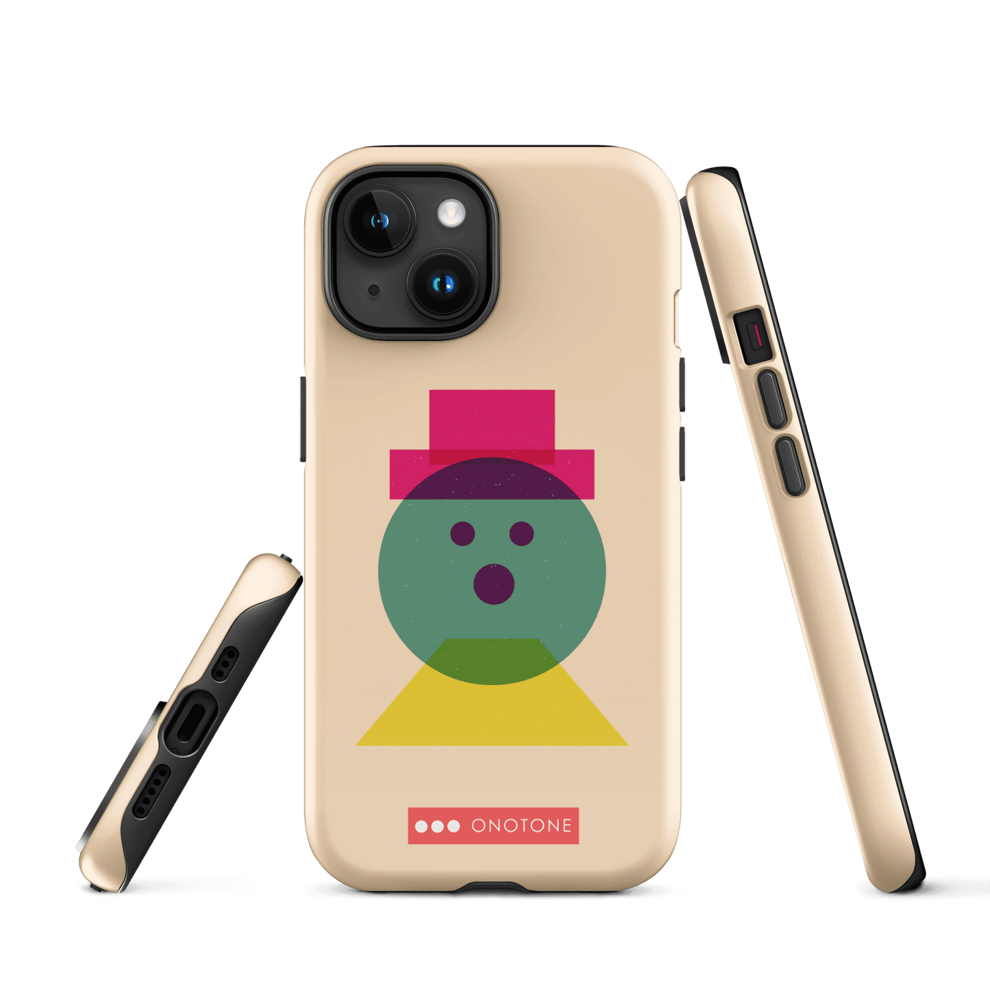 Dual Layer beige modern iPhone® Case ( MD-3129)