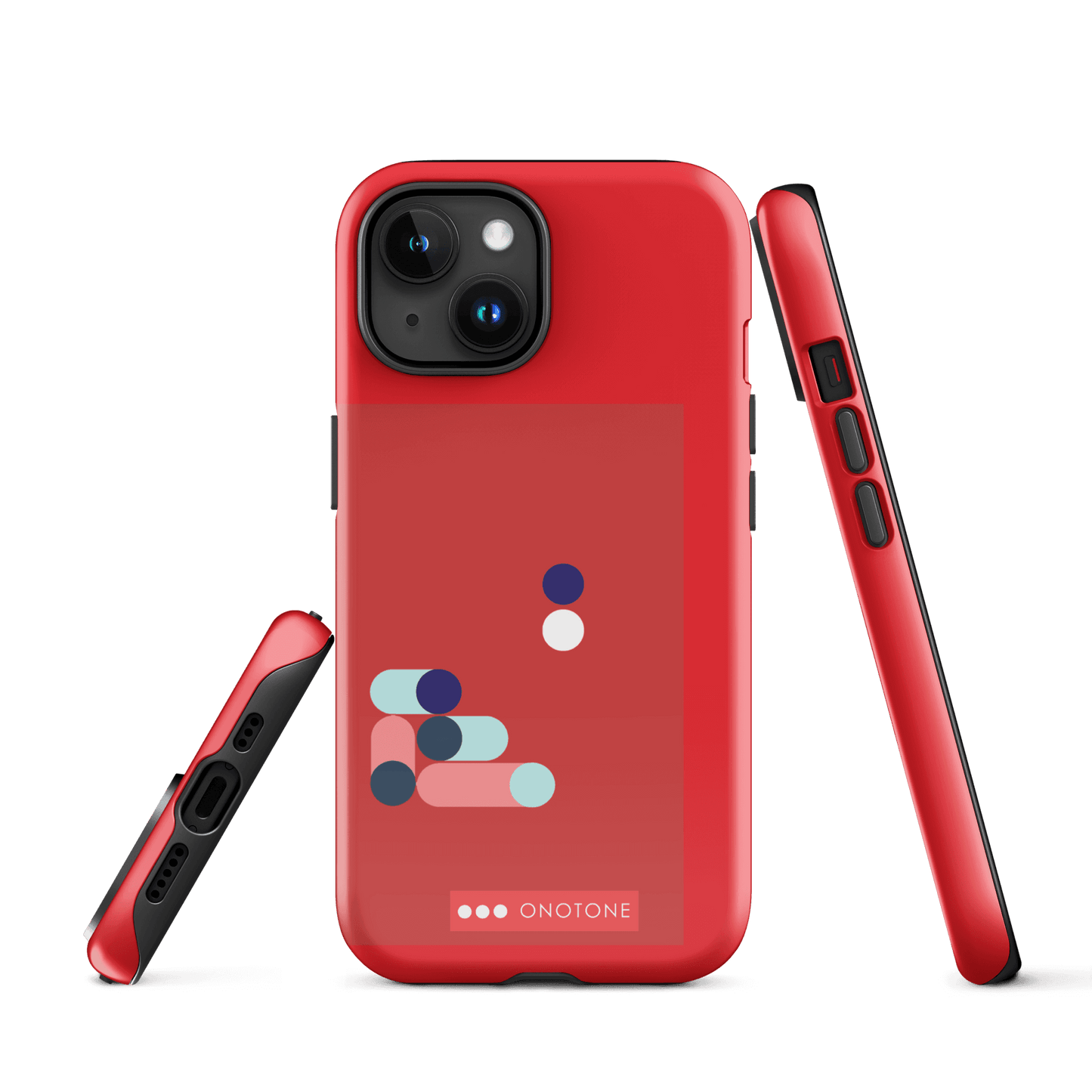 Dual Layer red modern iPhone® Case ( MD-3409)