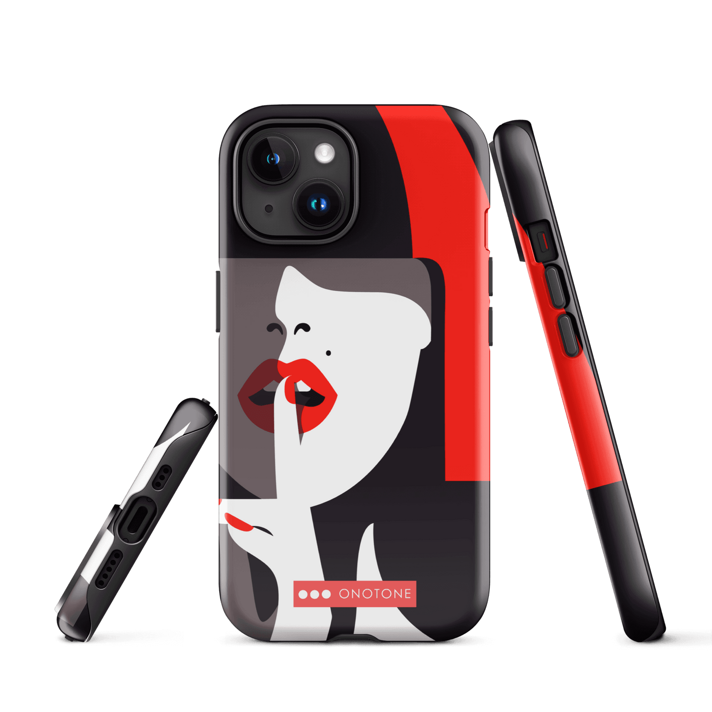 Dual Layer black modern iPhone® Case ( MD-3577)