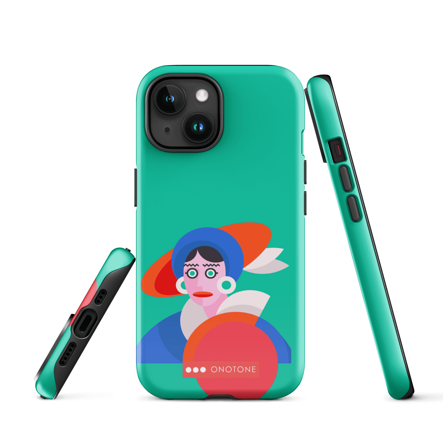 Dual Layer green modern iPhone® Case ( MD-3689)