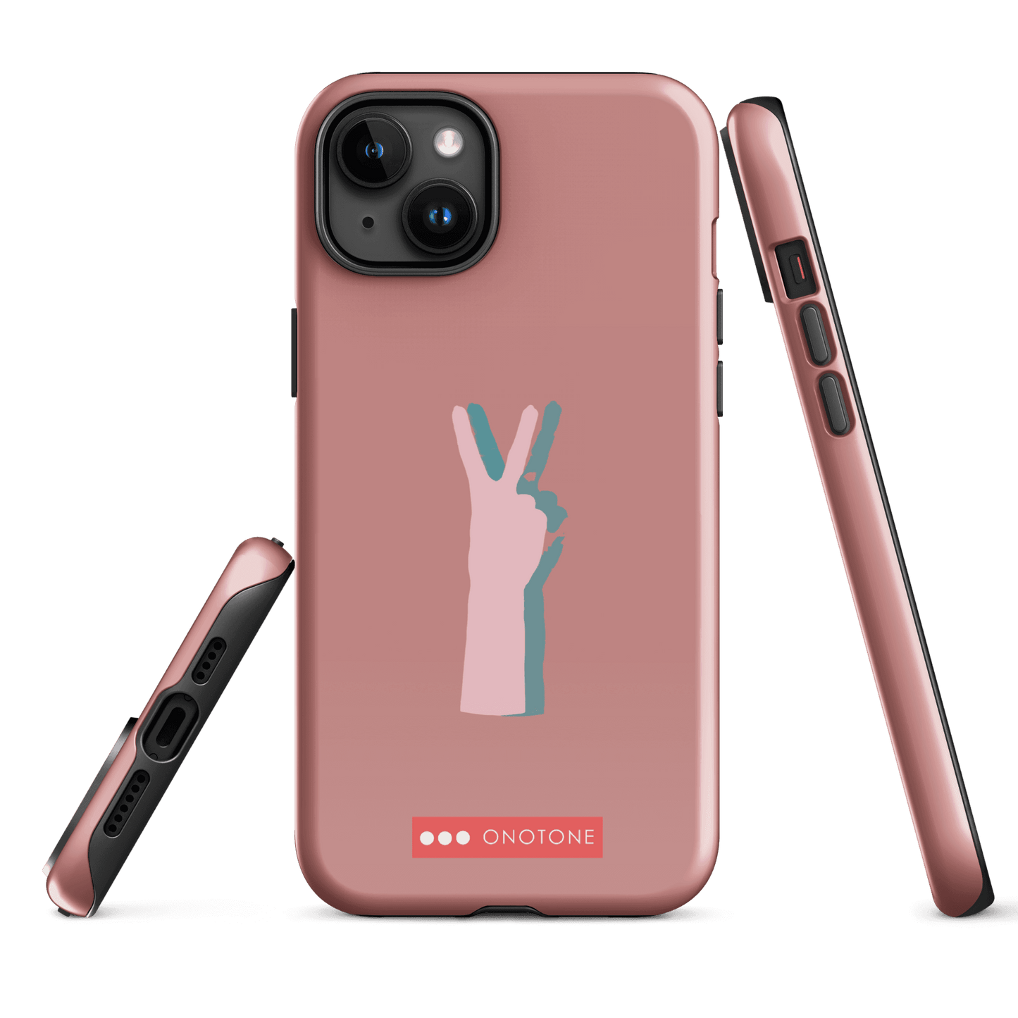 Dual Layer peace out modern iPhone® Case ( MD-1505)