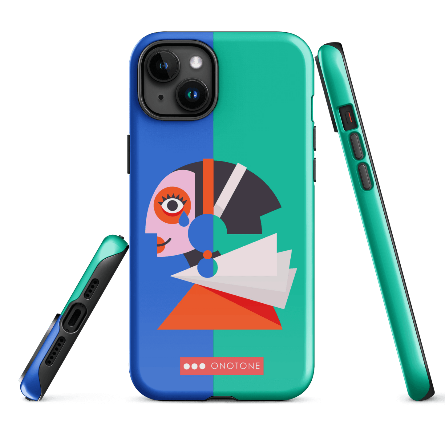 Dual Layer green modern iPhone® Case ( MD-1617)