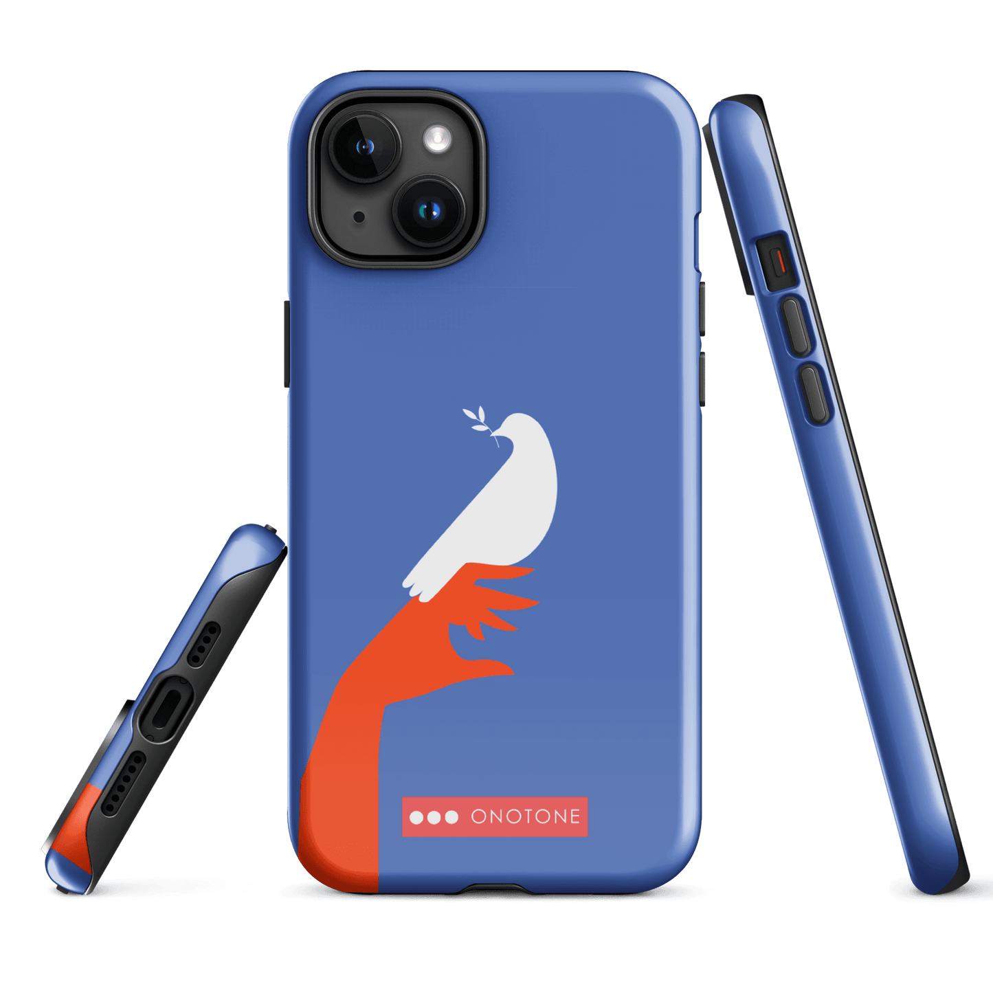 Dual Layer blue modern iPhone® Case ( MD-1673)