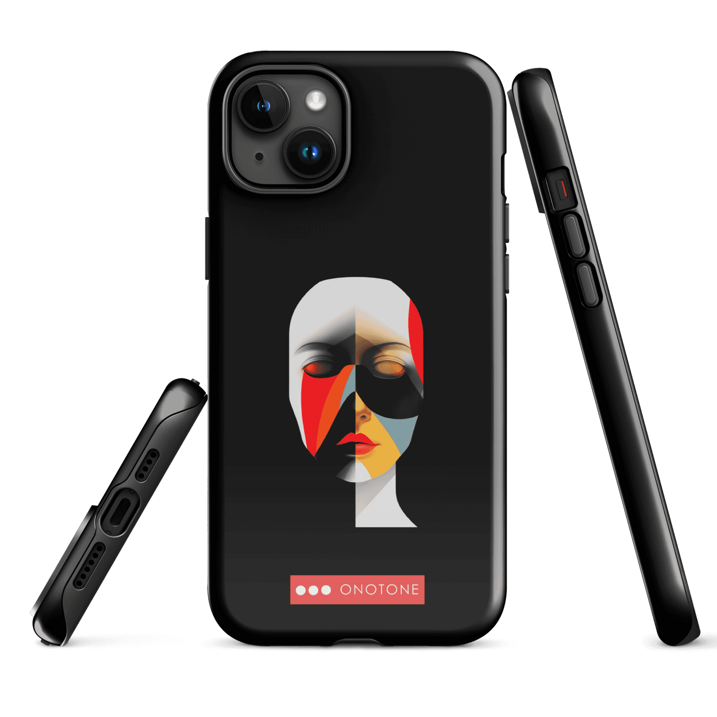 Dual Layer black modern iPhone® Case ( MD-2905)