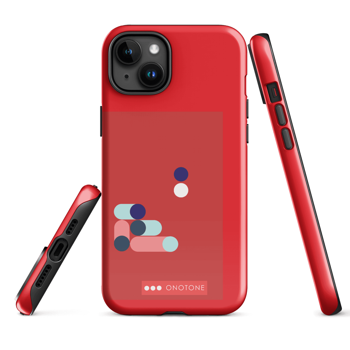 Dual Layer red modern iPhone® Case ( MD-3409)