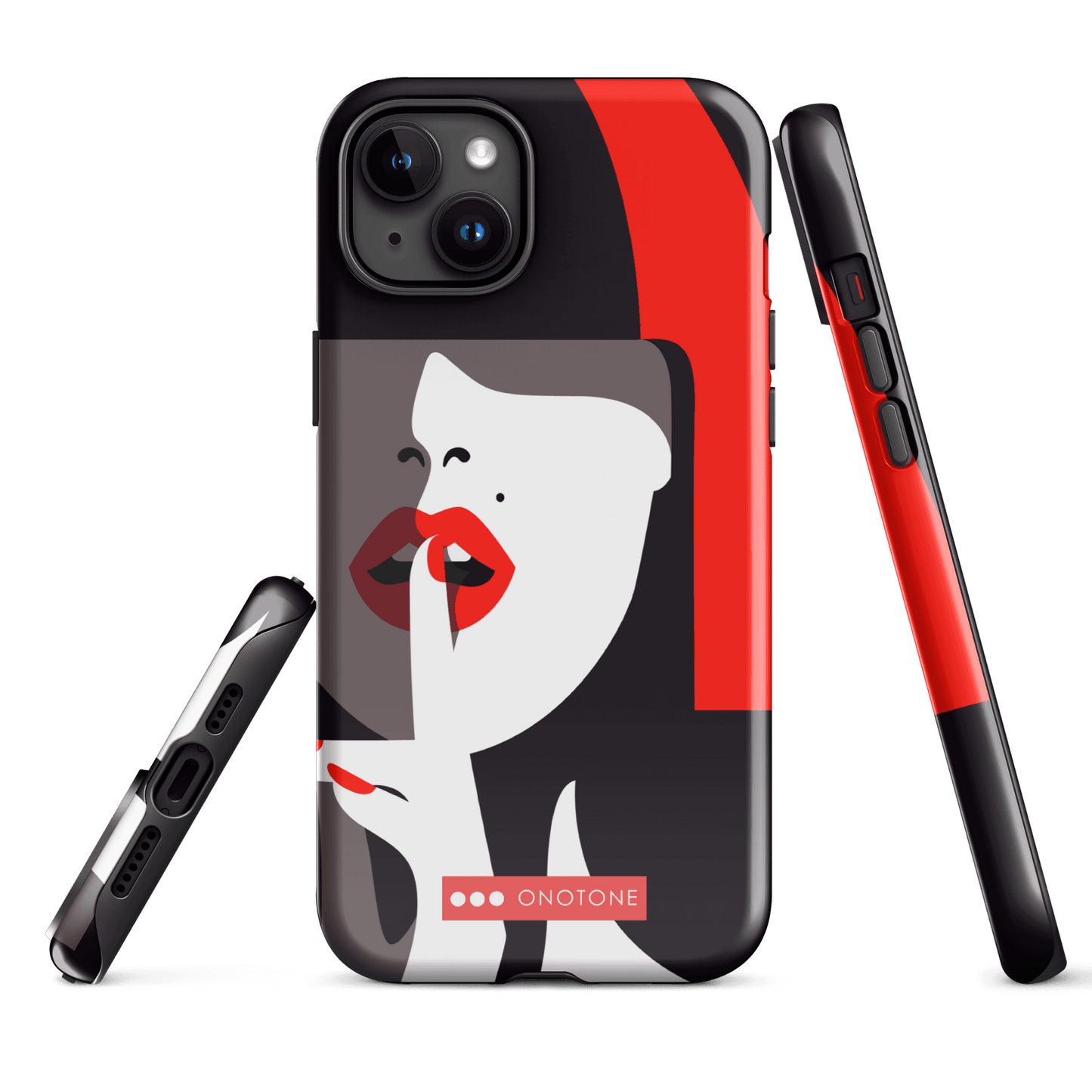 Dual Layer black modern iPhone® Case ( MD-3577)