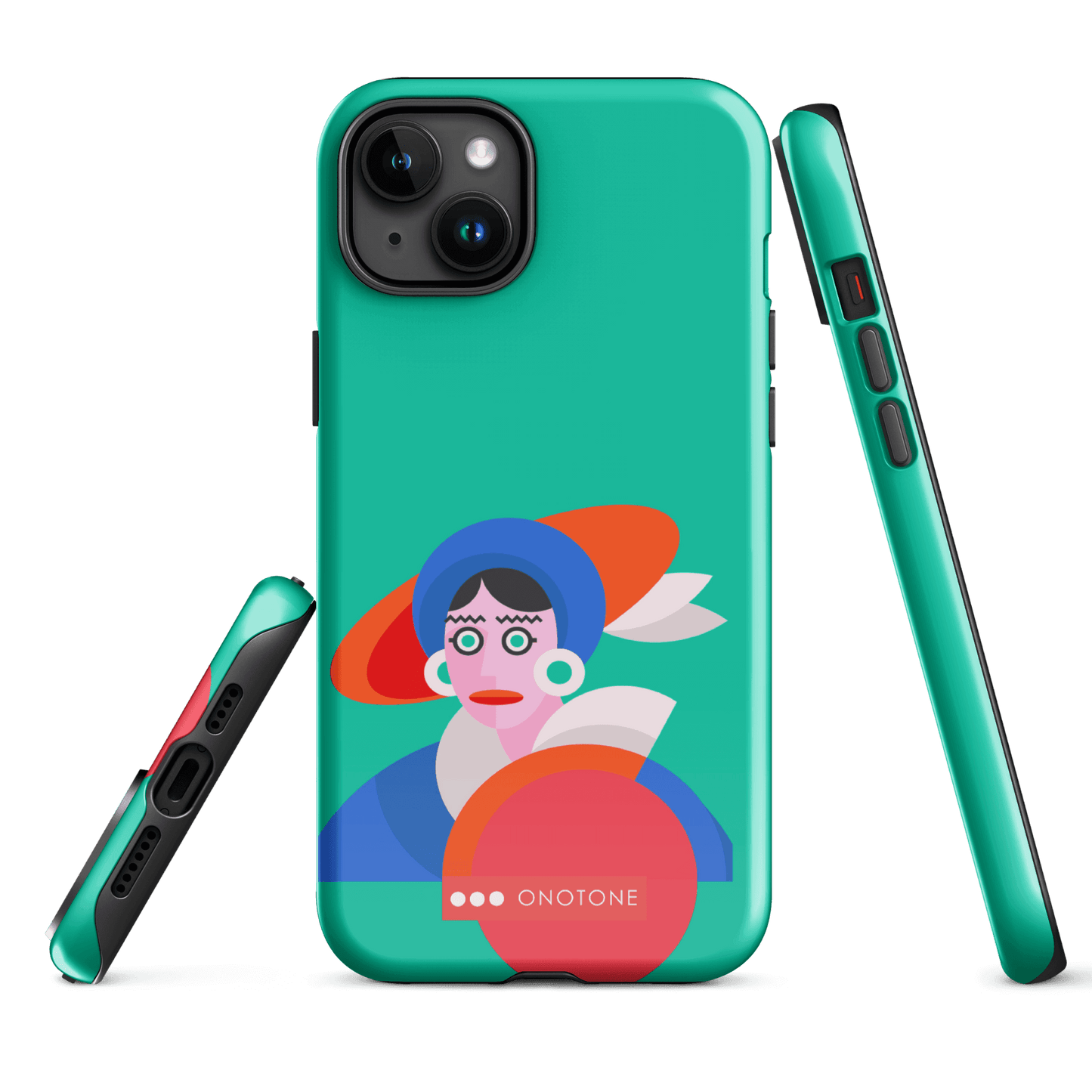 Dual Layer green modern iPhone® Case ( MD-3689)