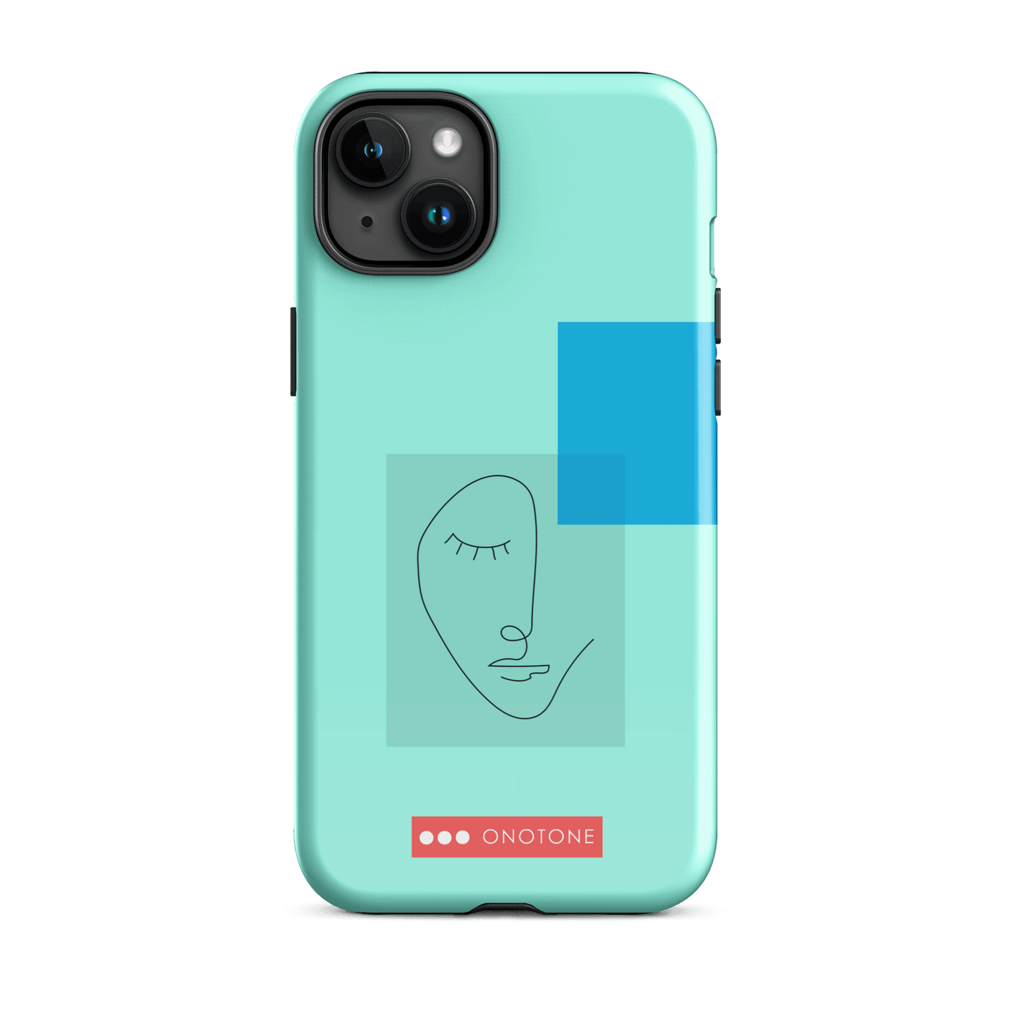 Dual Layer blue modern iPhone® Case ( MD-3745)