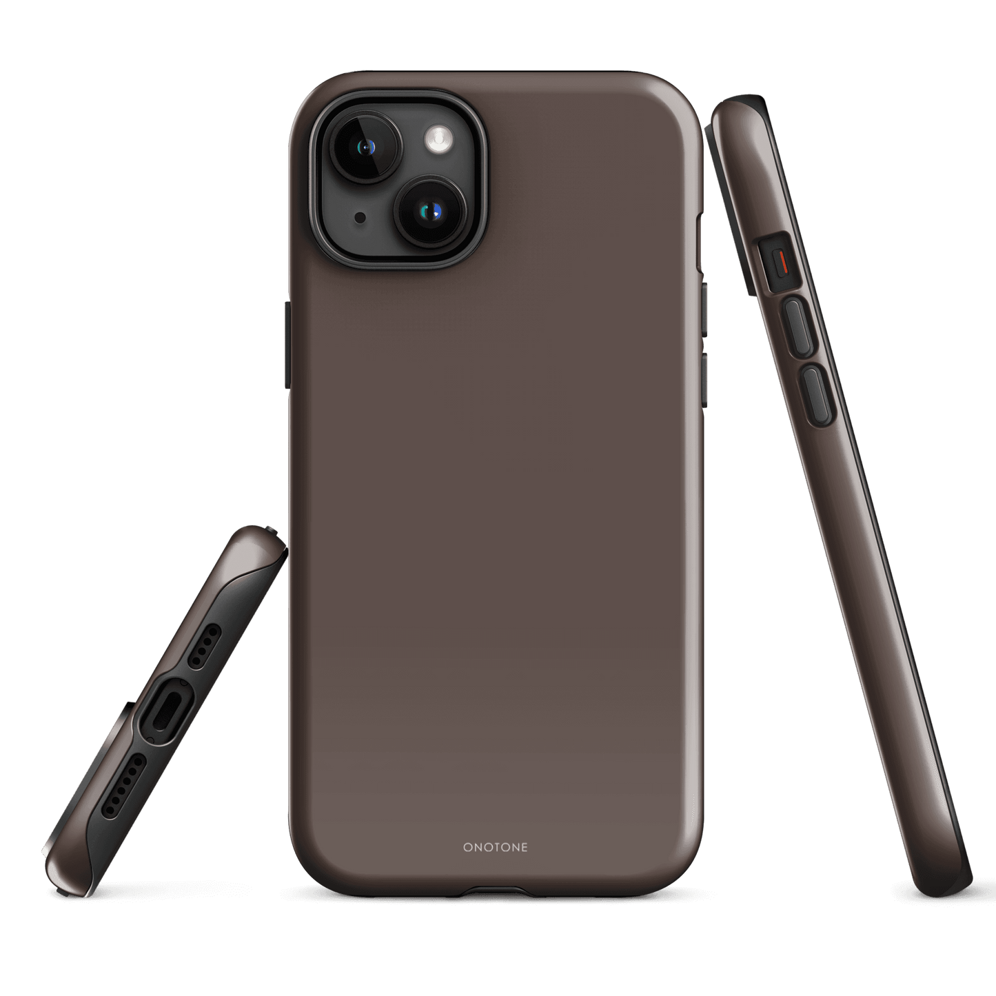 TAUPE MINIMALIST IPHONE® CASE - PANTONE® CHOCOLATE MARTINI