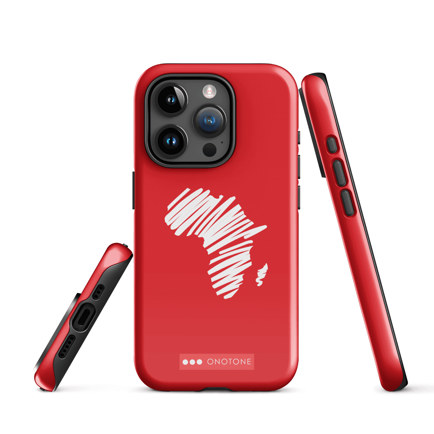 Dual Layer Africa modern red iPhone® Case