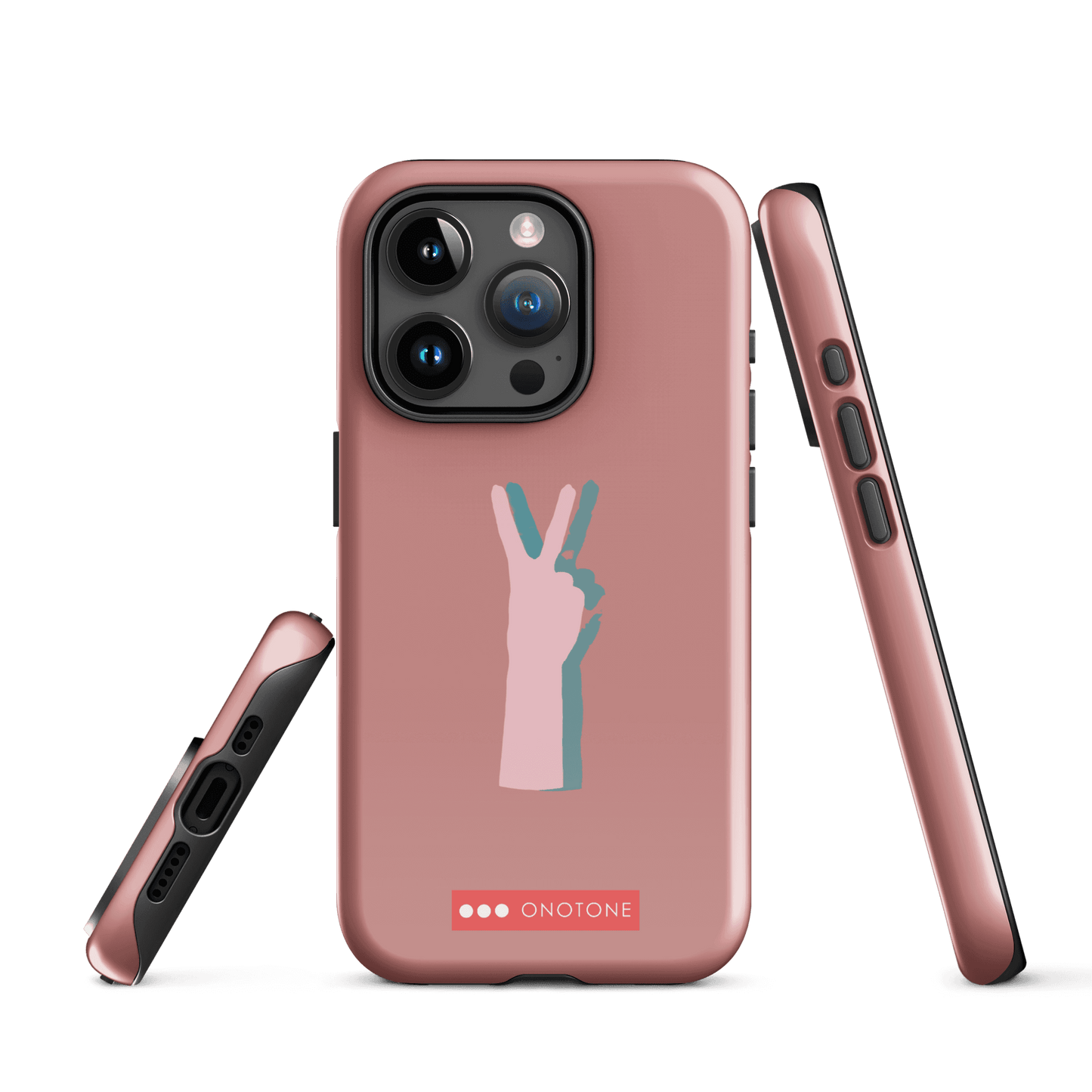 Dual Layer peace out modern iPhone® Case ( MD-1505)