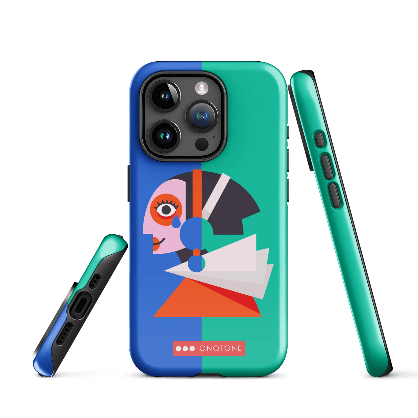 Dual Layer green modern iPhone® Case ( MD-1617)