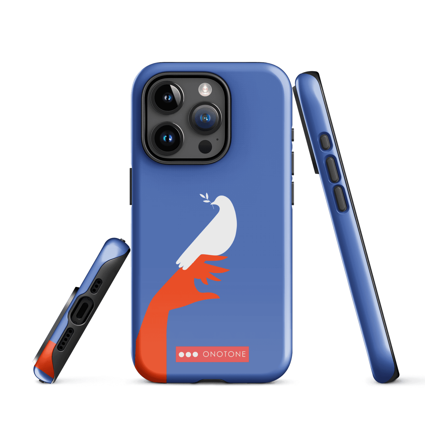 Dual Layer blue modern iPhone® Case ( MD-1673)