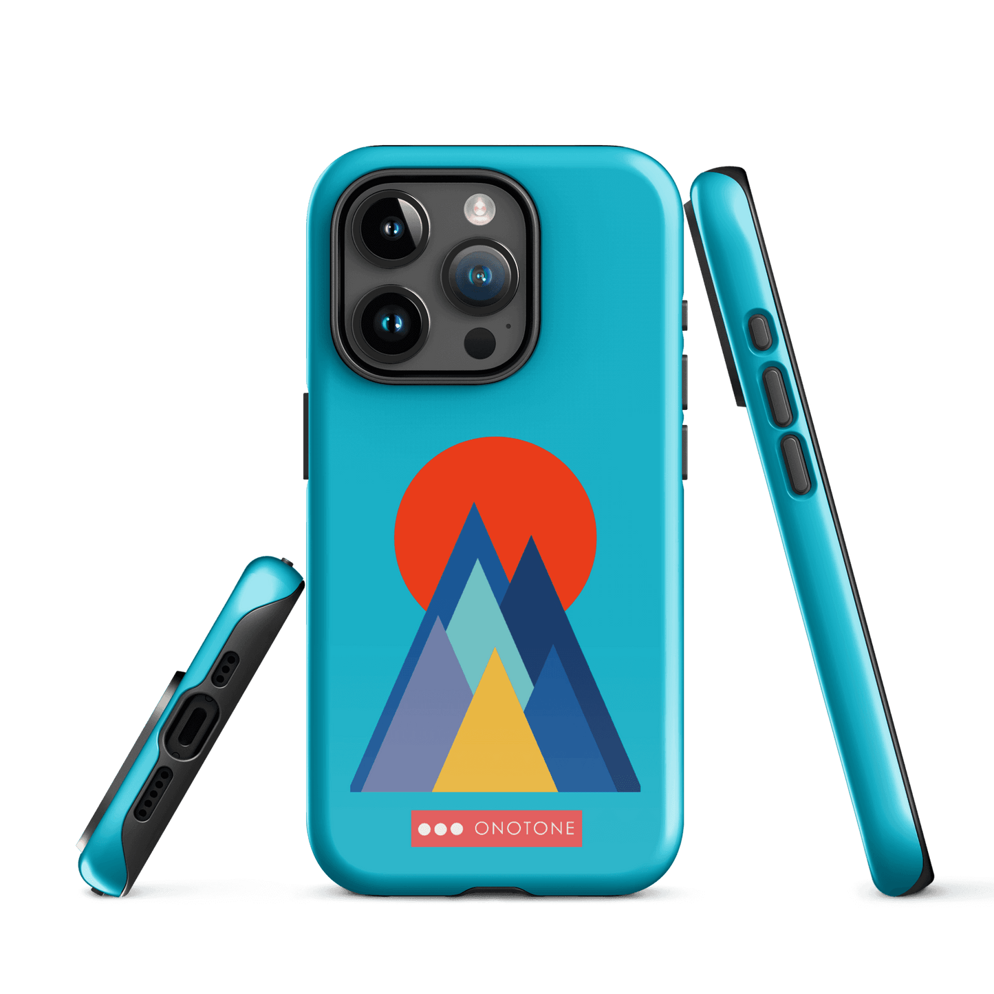 Dual Layer blue modern iPhone® Case ( MD-2737)